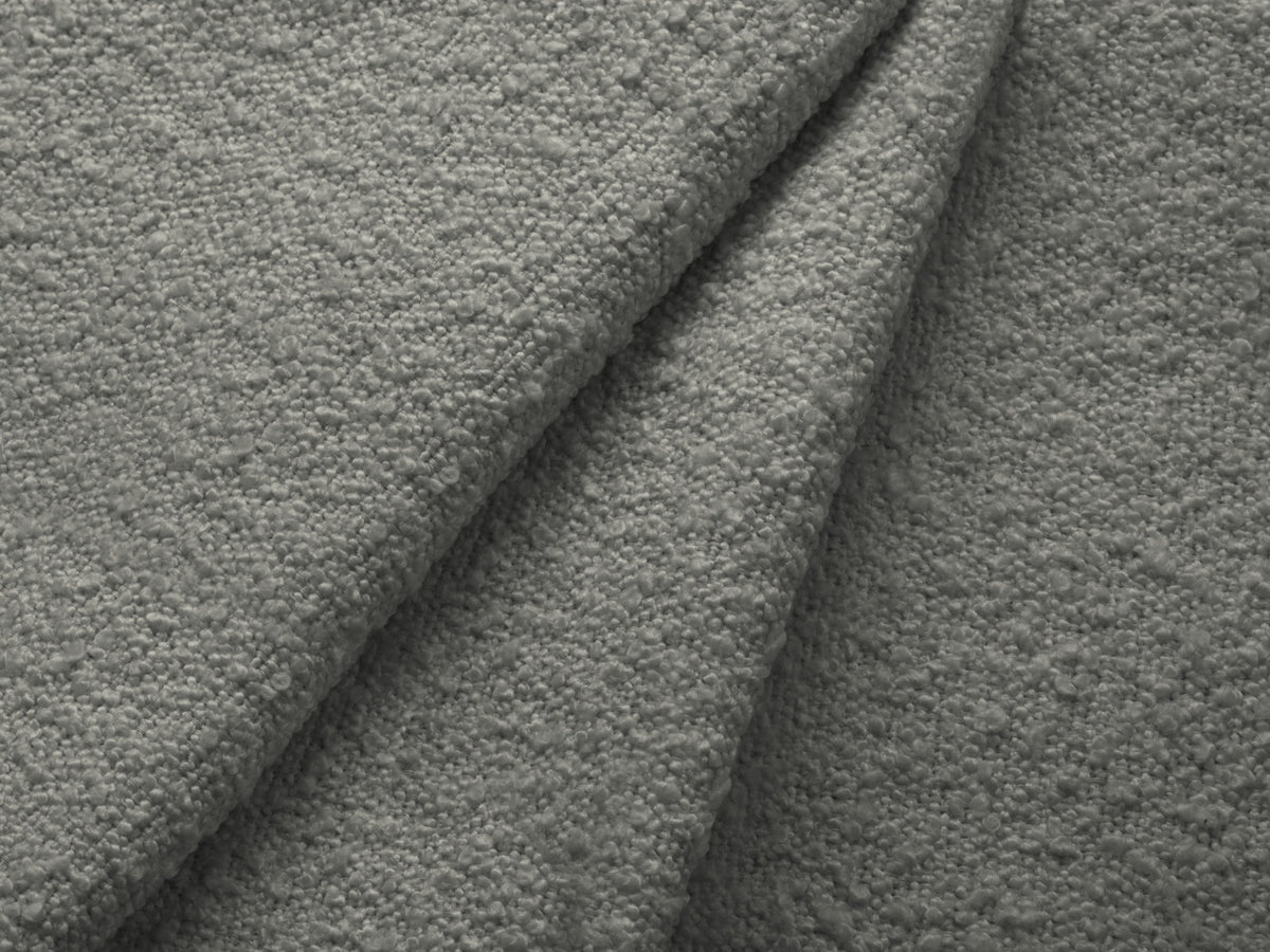 Vienna Boucle Ecksofa rechts 6 Sitzer 185cm in Grey/Schwarz-Ascot präsentiert im Onlineshop von KAQTU Design AG. L-Sofa rechts ist von Cosmopolitan Design