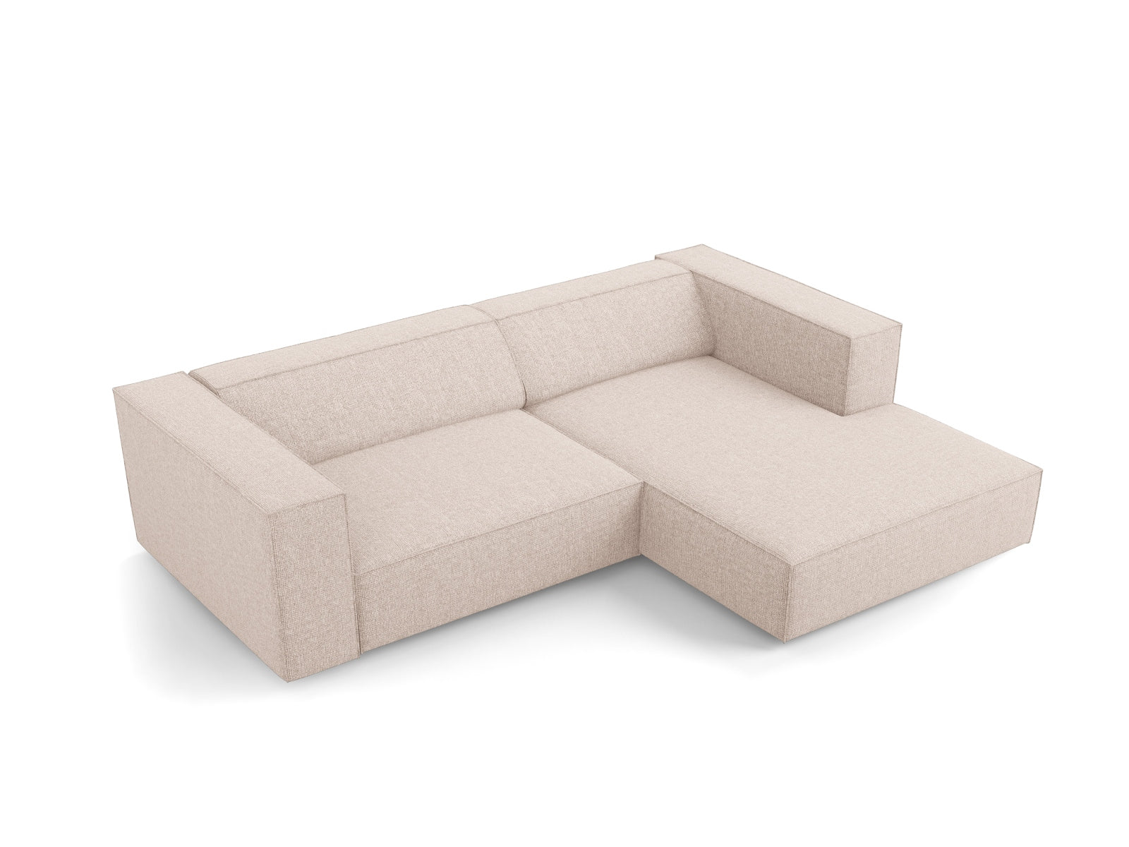 Erleben Sie das stilvolle Arendal Ecksofa rechts 3-Sitzer von Cosmopolitan Design – ideal für Ihr modernes Wohnzimmer, vereint Eleganz und Gemütlichkeit.