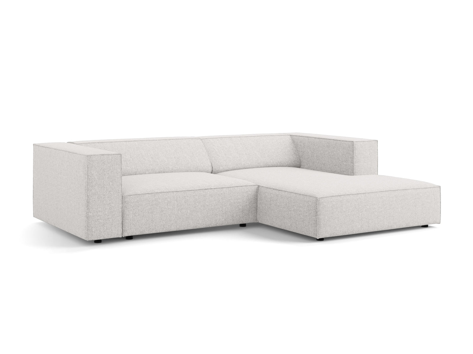 Erleben Sie das stilvolle Arendal Ecksofa rechts 3-Sitzer von Cosmopolitan Design – ideal für Ihr modernes Wohnzimmer, vereint Eleganz und Gemütlichkeit.