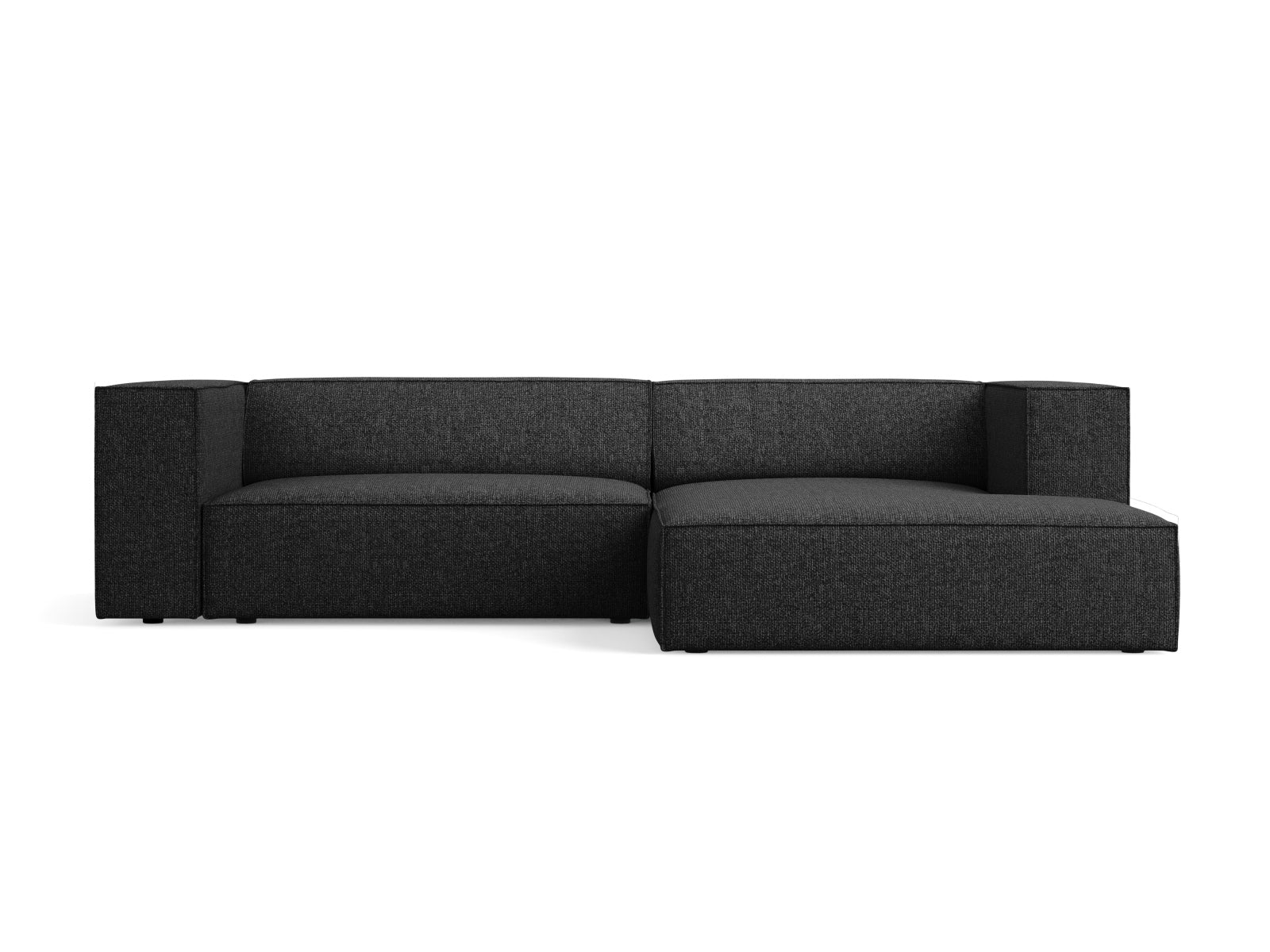 Arendal Ecksofa rechts 3 Sitzer in Black präsentiert im Onlineshop von KAQTU Design AG. Ecksofa rechts ist von Cosmopolitan Design