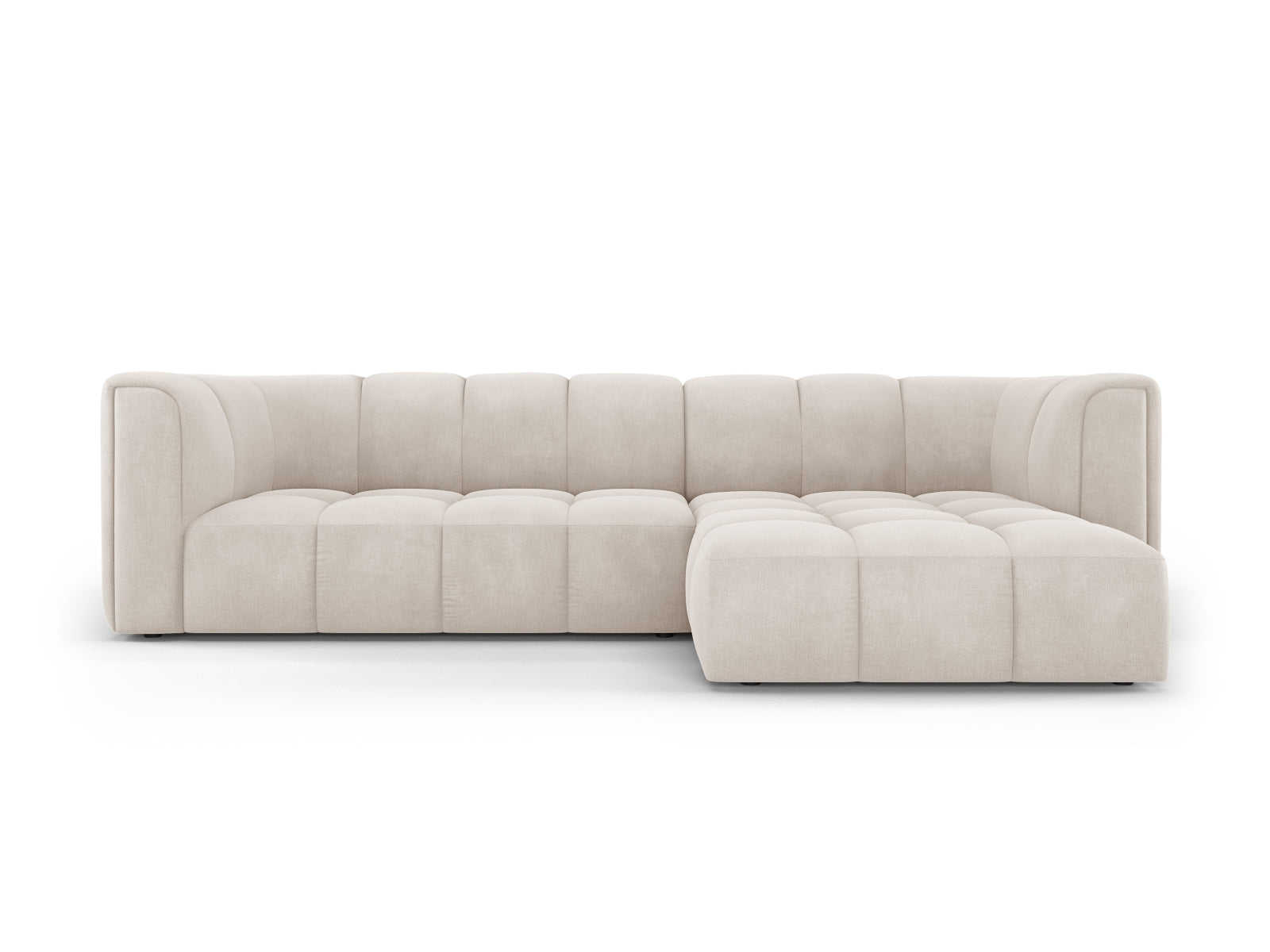3-Sitzer Ecksofa rechts Moritz in Beige-Rebel präsentiert im Onlineshop von KAQTU Design AG. Ecksofa rechts ist von Cosmopolitan Design