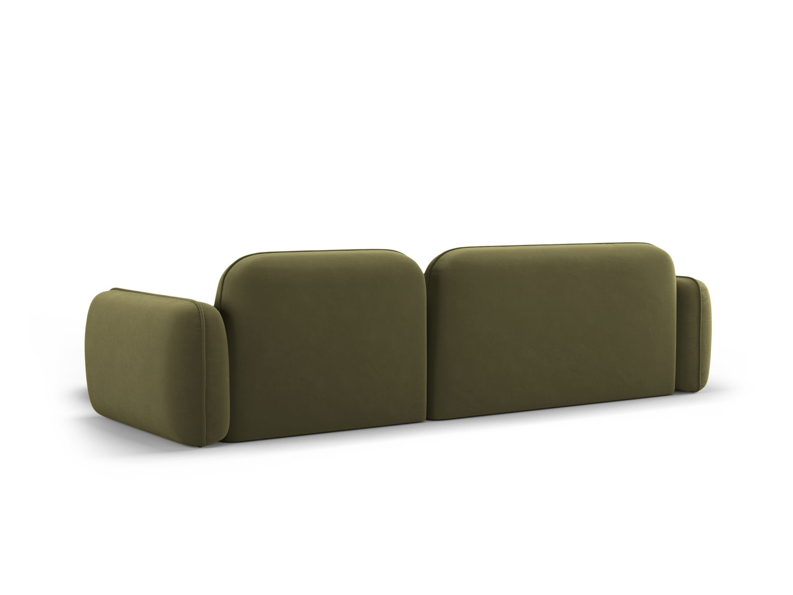 Modulares Ecksofa Sydney in sanftem Grün, ideal für moderne Wohnzimmer und gesellige Abende, bietet Komfort und Stil.