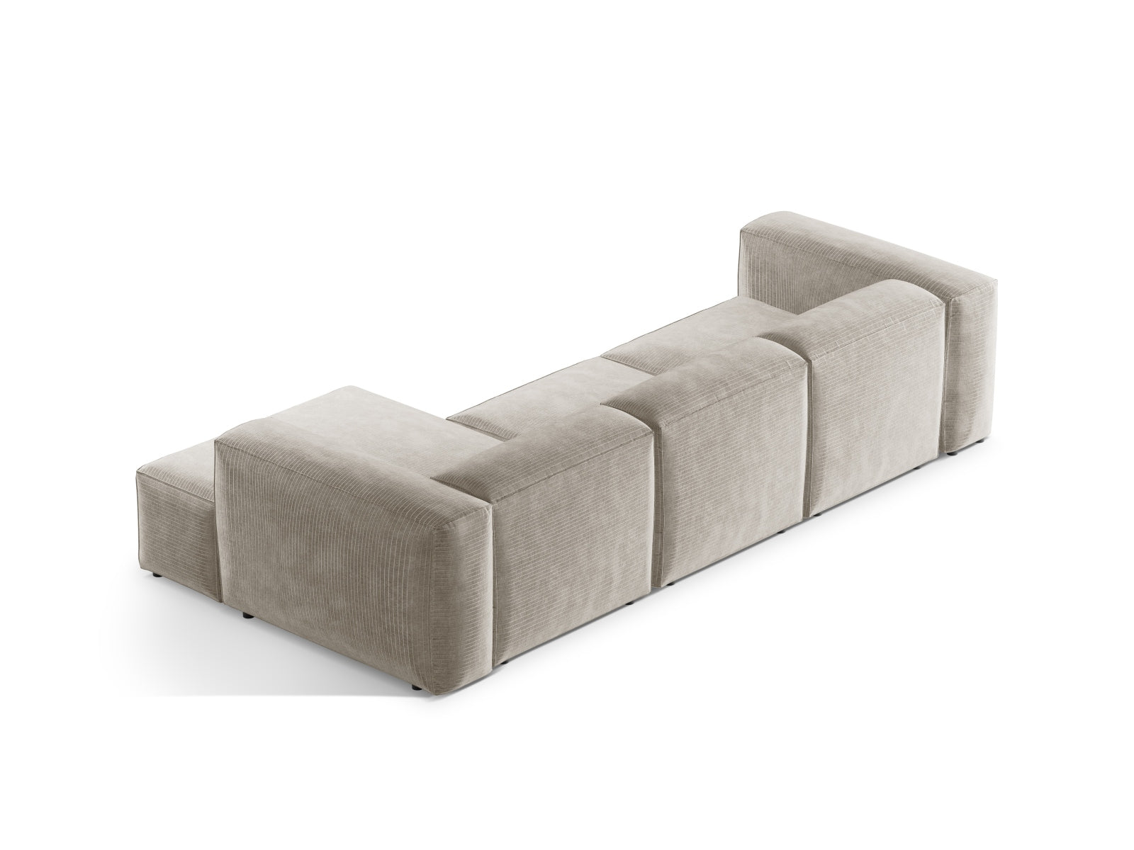 Bergamo Modular Ecksofa rechts 3 Sitzer in Ivory-Perla präsentiert im Onlineshop von KAQTU Design AG. Ecksofa rechts ist von Cosmopolitan Design