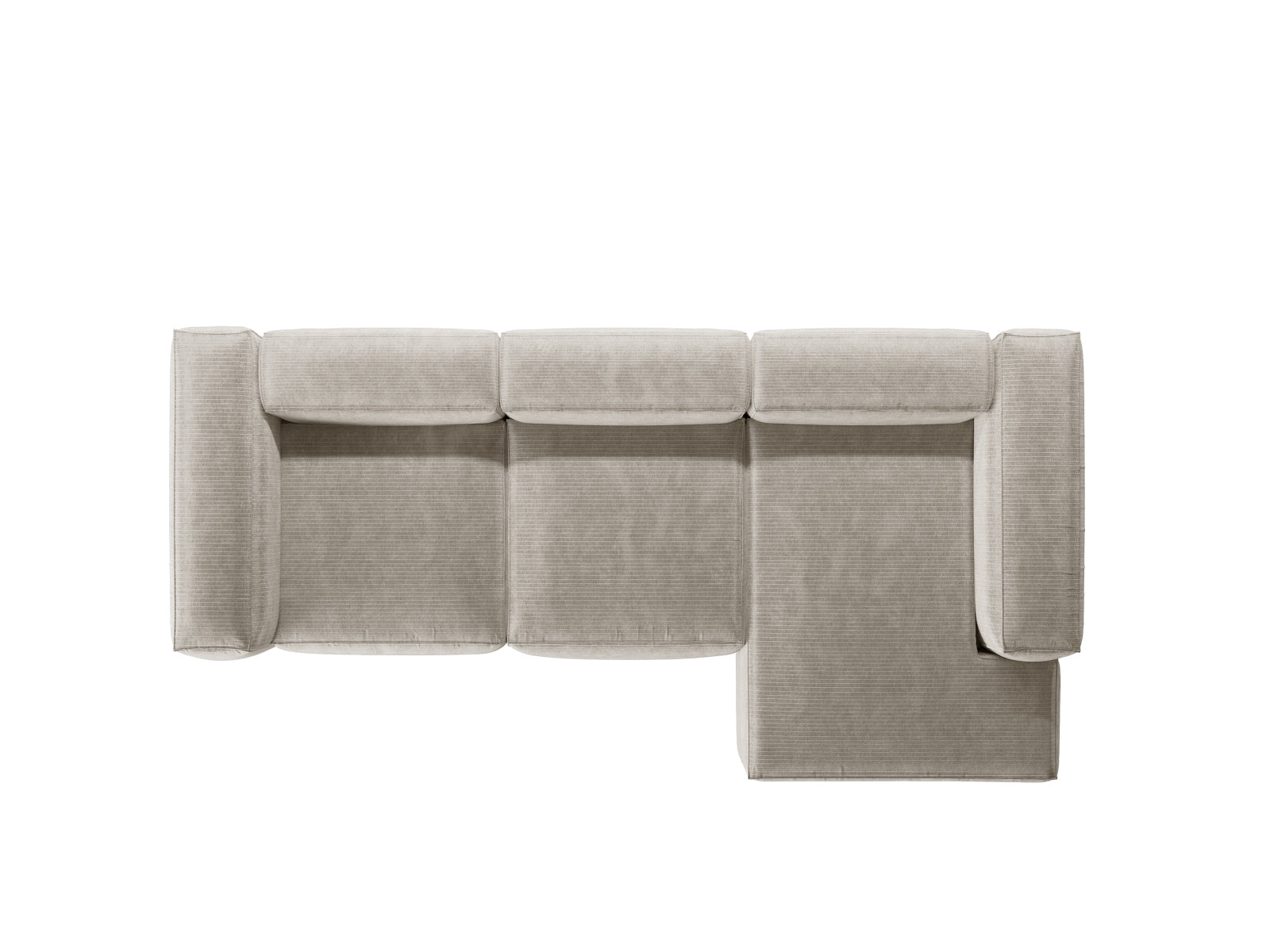 Bergamo Modular Ecksofa rechts 3 Sitzer in Ivory-Perla präsentiert im Onlineshop von KAQTU Design AG. Ecksofa rechts ist von Cosmopolitan Design