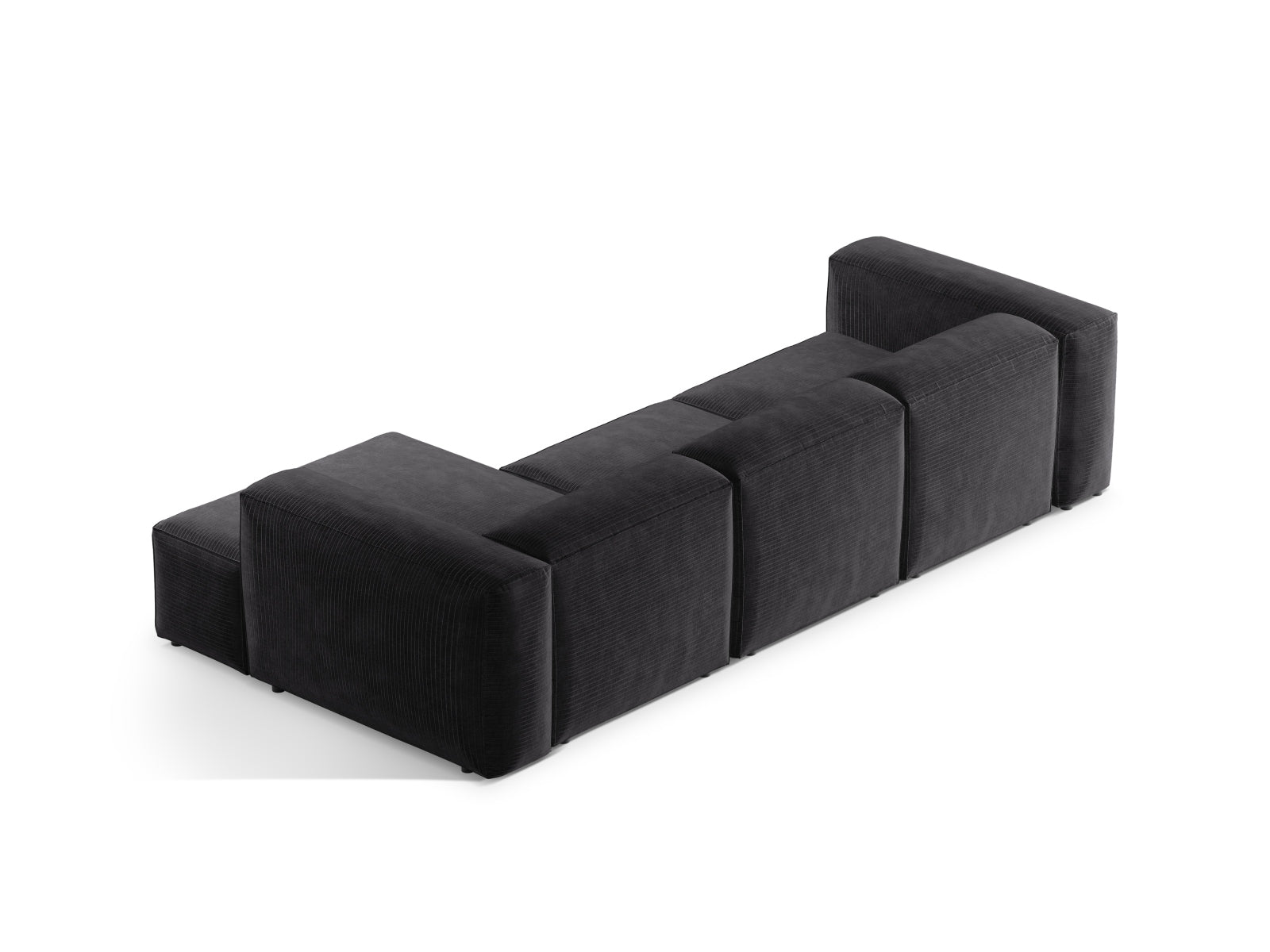 Bergamo Modular Ecksofa rechts 3 Sitzer in Grey-Perla präsentiert im Onlineshop von KAQTU Design AG. Ecksofa rechts ist von Cosmopolitan Design