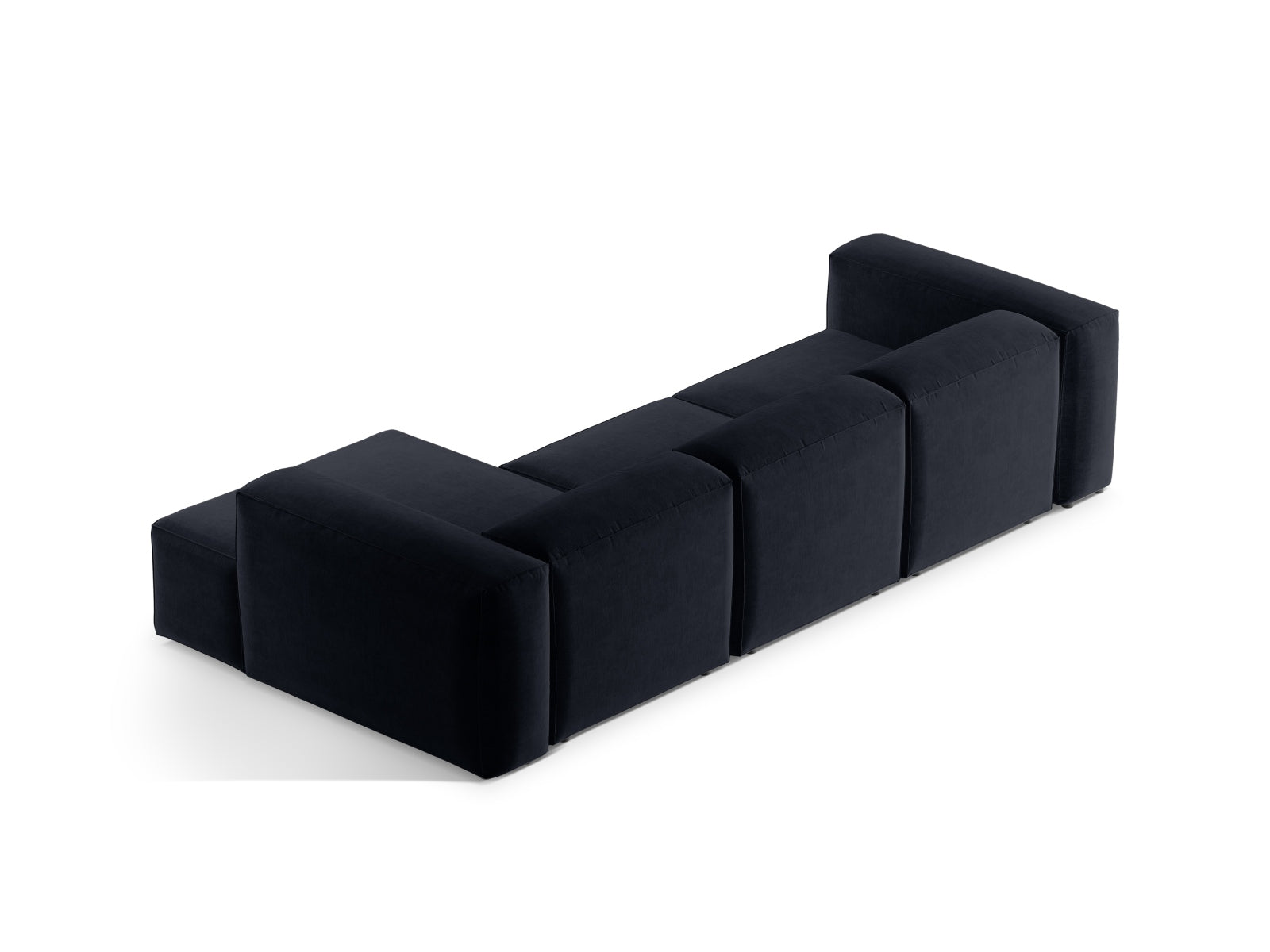 Bergamo Modular Ecksofa rechts 3 Sitzer in Navy Blue-Liberty präsentiert im Onlineshop von KAQTU Design AG. Ecksofa rechts ist von Cosmopolitan Design