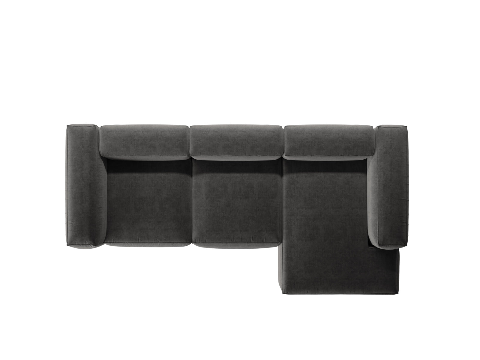 Bergamo Modular Ecksofa rechts 3 Sitzer in Graphite-Liberty präsentiert im Onlineshop von KAQTU Design AG. Ecksofa rechts ist von Cosmopolitan Design