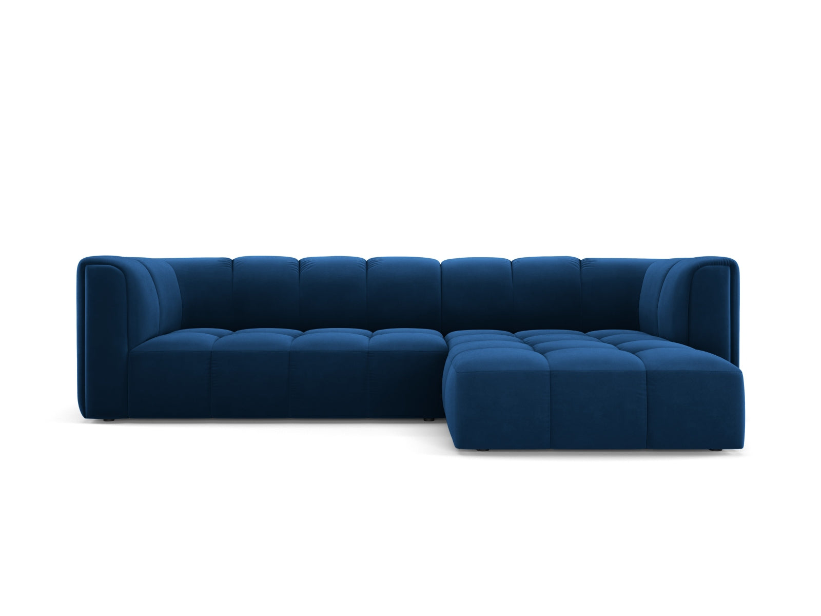 3-Sitzer Modular Ecksofa rechts Moritz in Royal Blue-Bluvel präsentiert im Onlineshop von KAQTU Design AG. Ecksofa rechts ist von Cosmopolitan Design