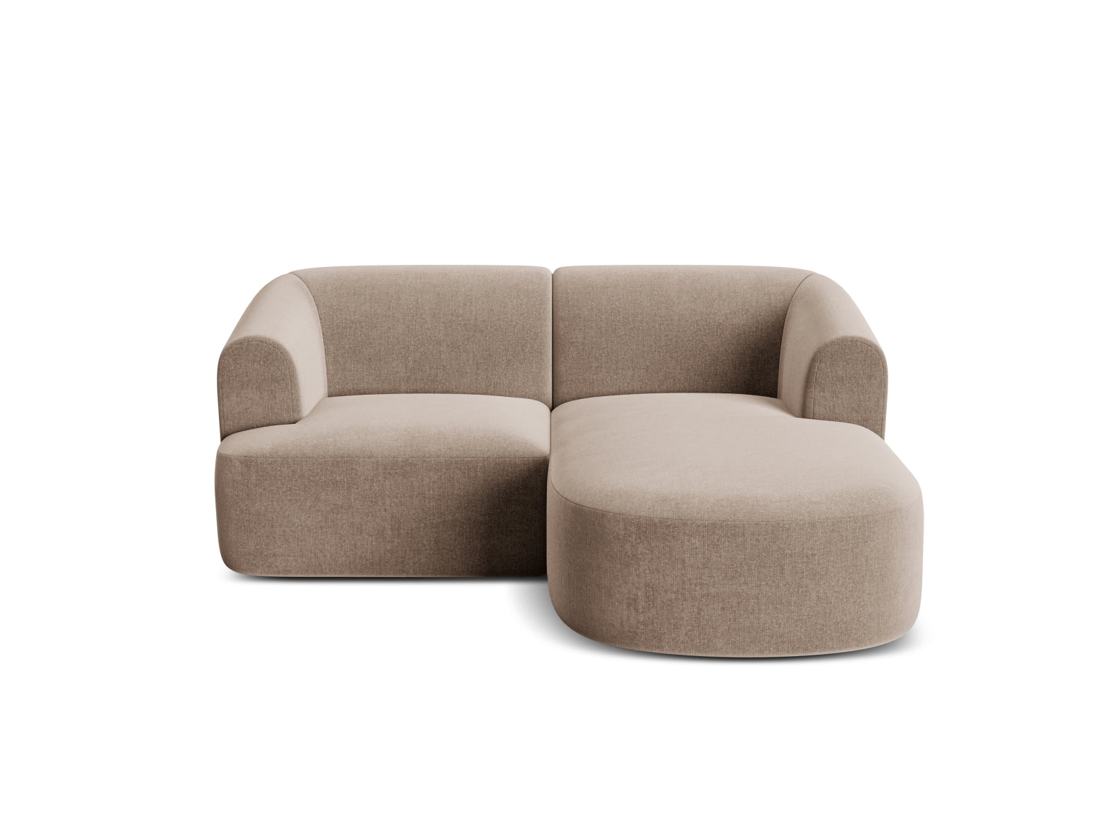 Elegantes 3-Sitzer Ecksofa Campi in stilvollem Dunkelbeige, ideal für zeitgemäße Wohnräume und entspannende Momente.
