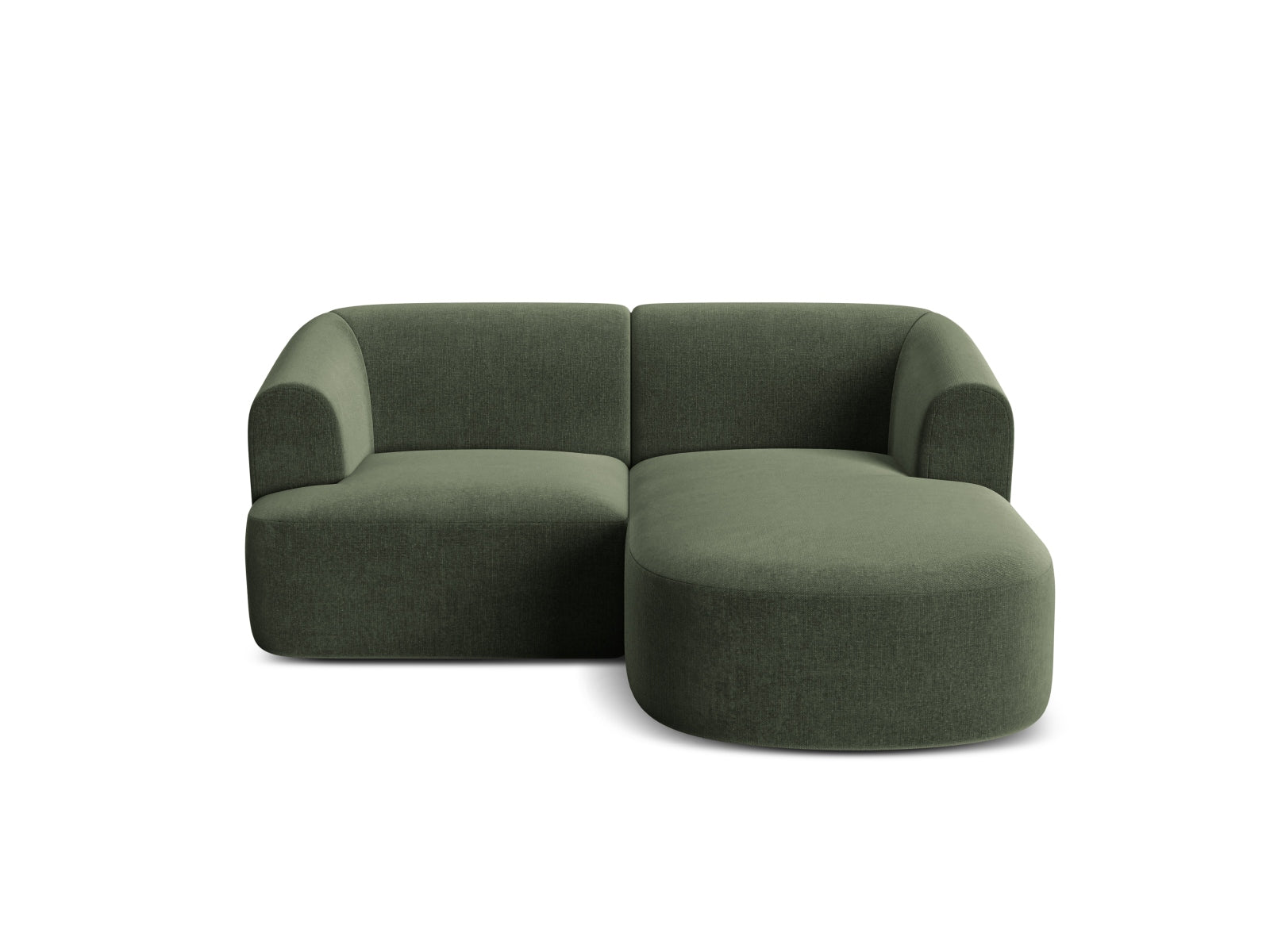 Elegantes 3-Sitzer Ecksofa Campi in modernem Green-Vogue, ideal für gemütliche Stunden und stilvolle Einrichtungsideen.