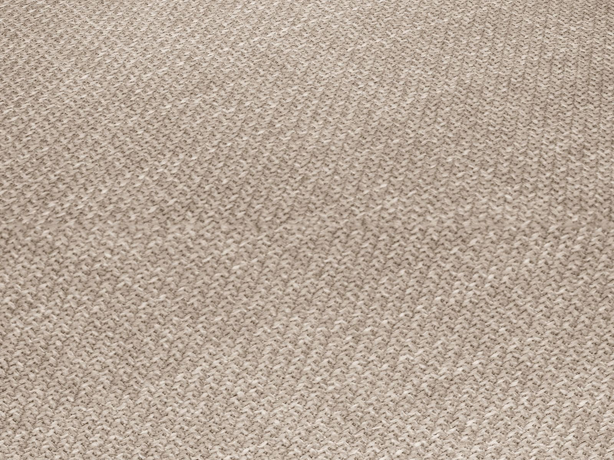 Modulares Ecksofa Siena rechts, 3-Sitzer in Light Beige-Scala Cordstoff, Massivholzrahmen, schwarze Kunststoffbeine, Sitzhöhe 40 cm.