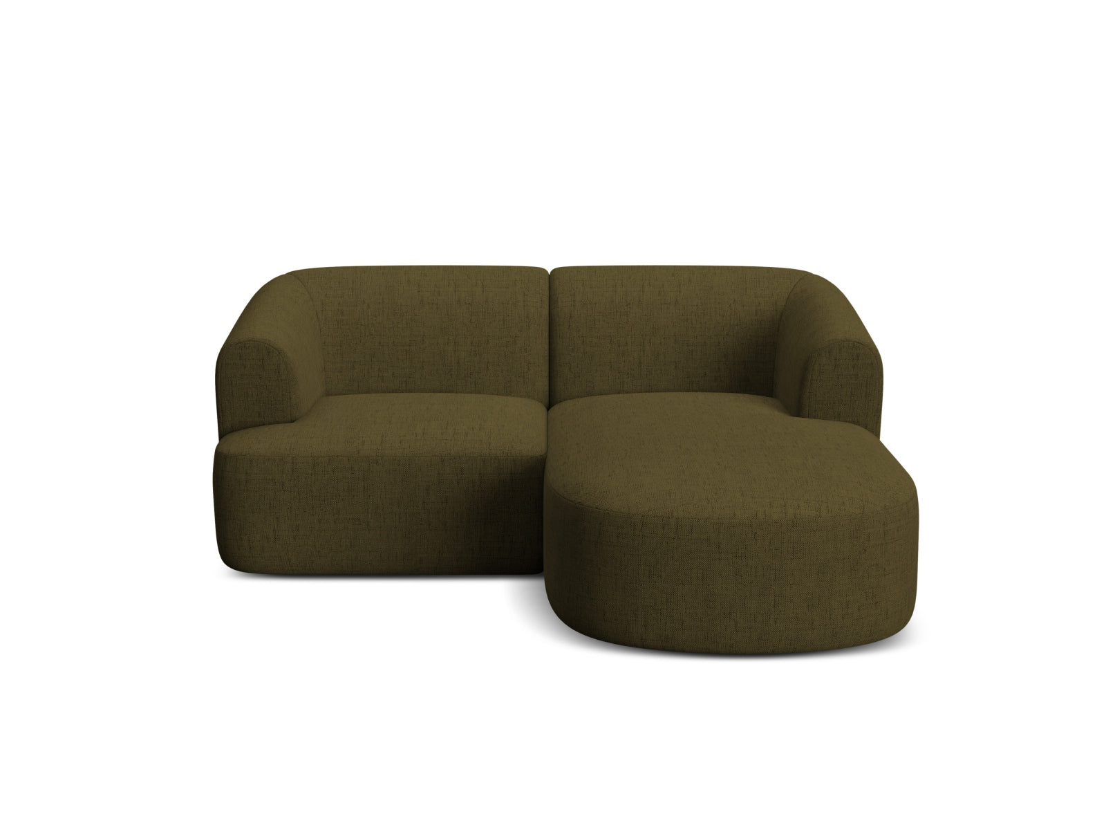 Elegantes 3-Sitzer Ecksofa Campi in frischem Grün, ideal für moderne Wohnräume und entspannende Auszeiten.