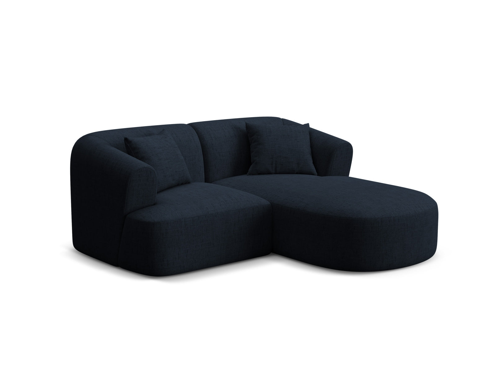 Elegantes 3-Sitzer Ecksofa Campi in Royal Blue, ideal für stilvolle Wohnräume. Hochwertiges Design von Cosmopolitan Design.