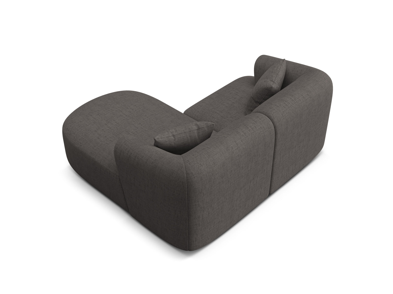 Stylisches 3-Sitzer Ecksofa Campi in zeitgemäßem Grau, perfekt für entspannte Abende und modernes Wohndesign von Cosmopolitan Design.