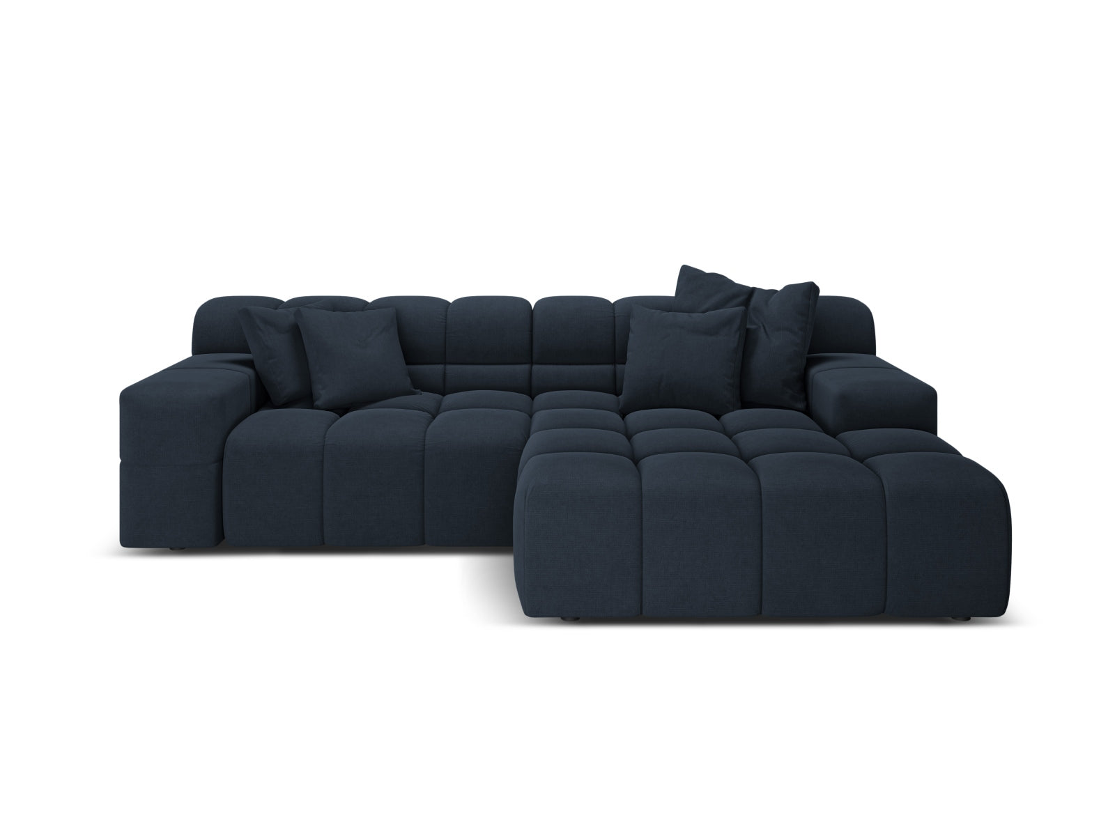 2-Sitzer Ecksofa rechts Hawaii in Royal Blue-Moly präsentiert im Onlineshop von KAQTU Design AG. Ecksofa rechts ist von Cosmopolitan Design