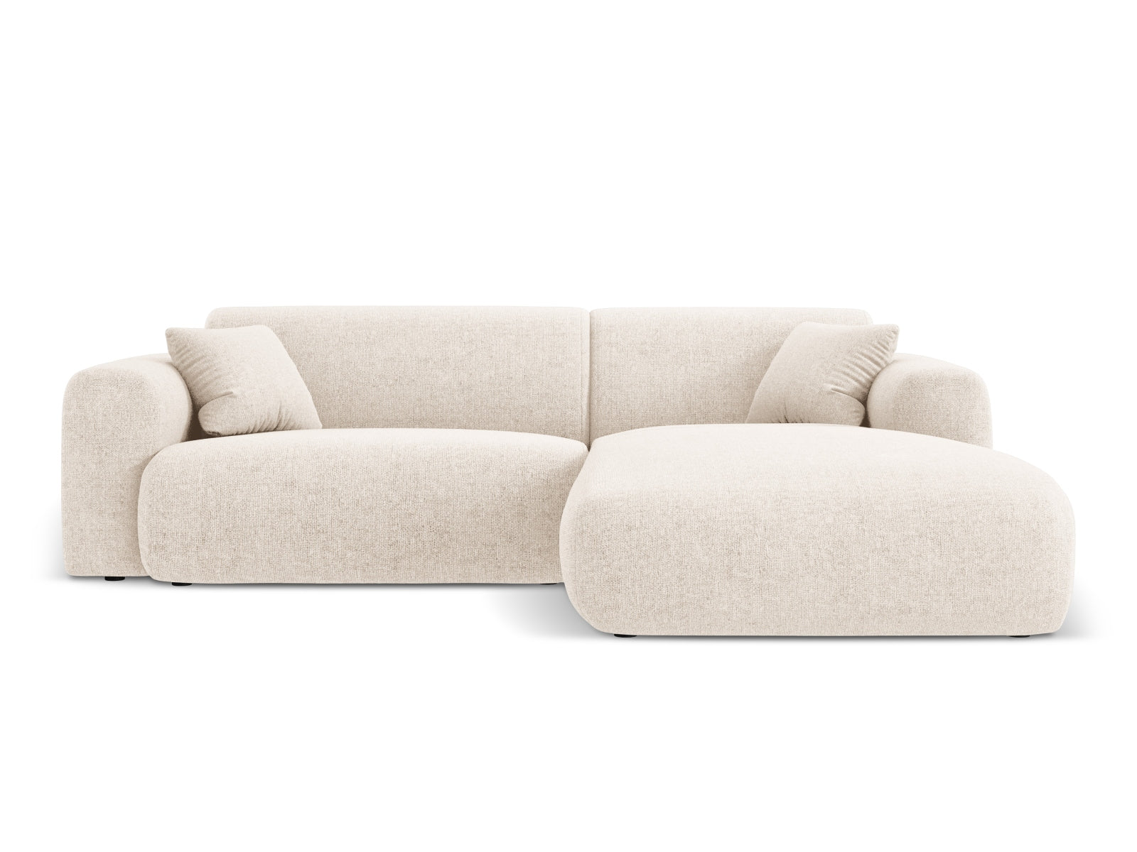 Modernes Nolio Ecksofa in zartem Beige, 4-Sitzer, 170cm, perfekt für gemütliche Abende und stilvolle Einrichtung. Hochwertige Verarbeitung von Cosmopolitan Design.