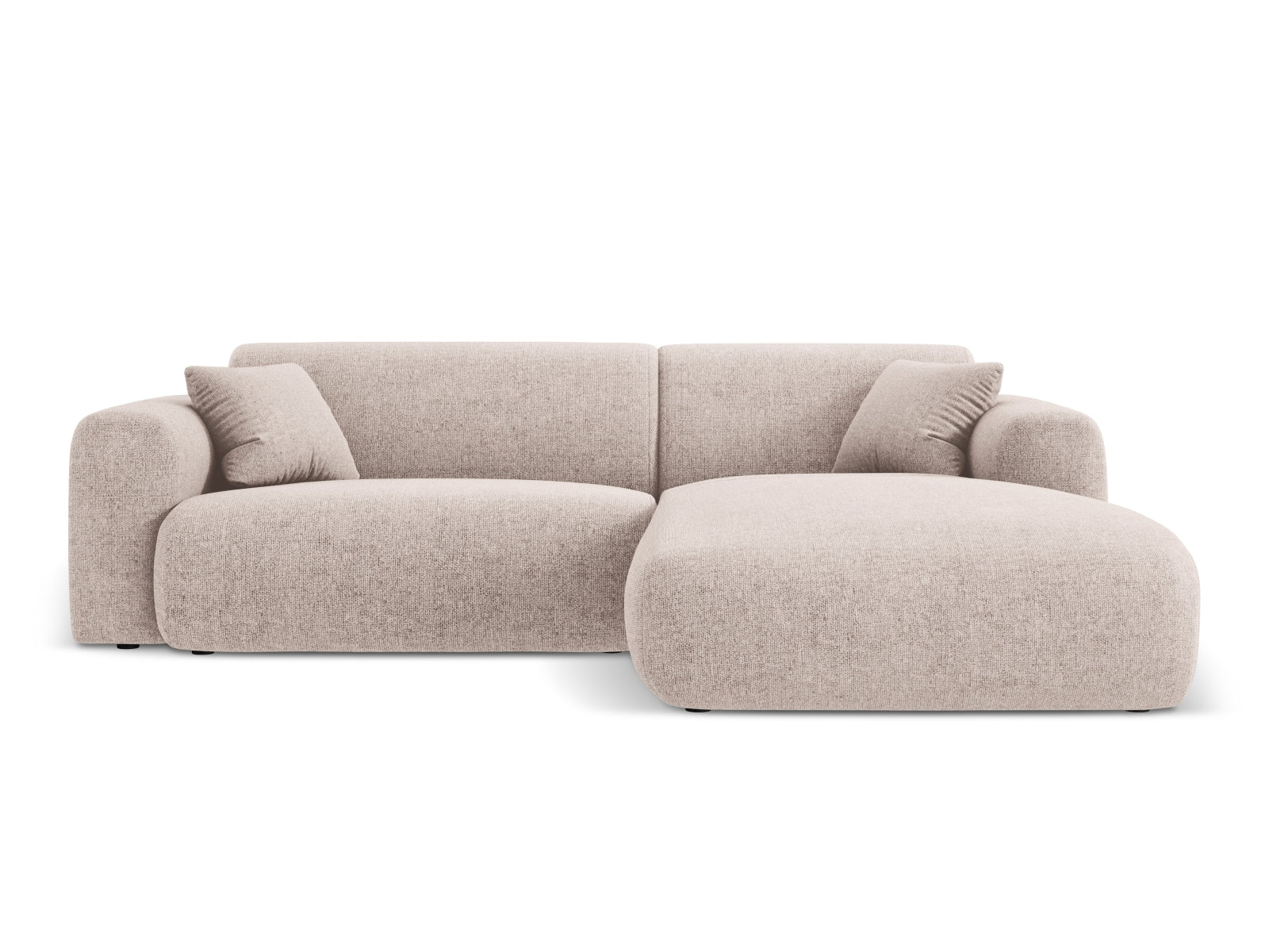 Elegantes Nolio Ecksofa in hellem Beige, 4-Sitzer, 170 cm, perfekt für stilvolle Wohnräume und entspannte Stunden von Cosmopolitan Design.