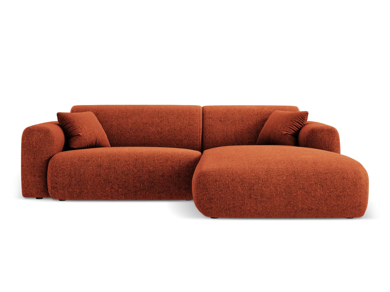 Stylisches Nolio Ecksofa in warmem Terracotta, 4-Sitzer, 170cm, perfekt für einladende Wohnräume und entspannte Abende von Cosmopolitan Design.