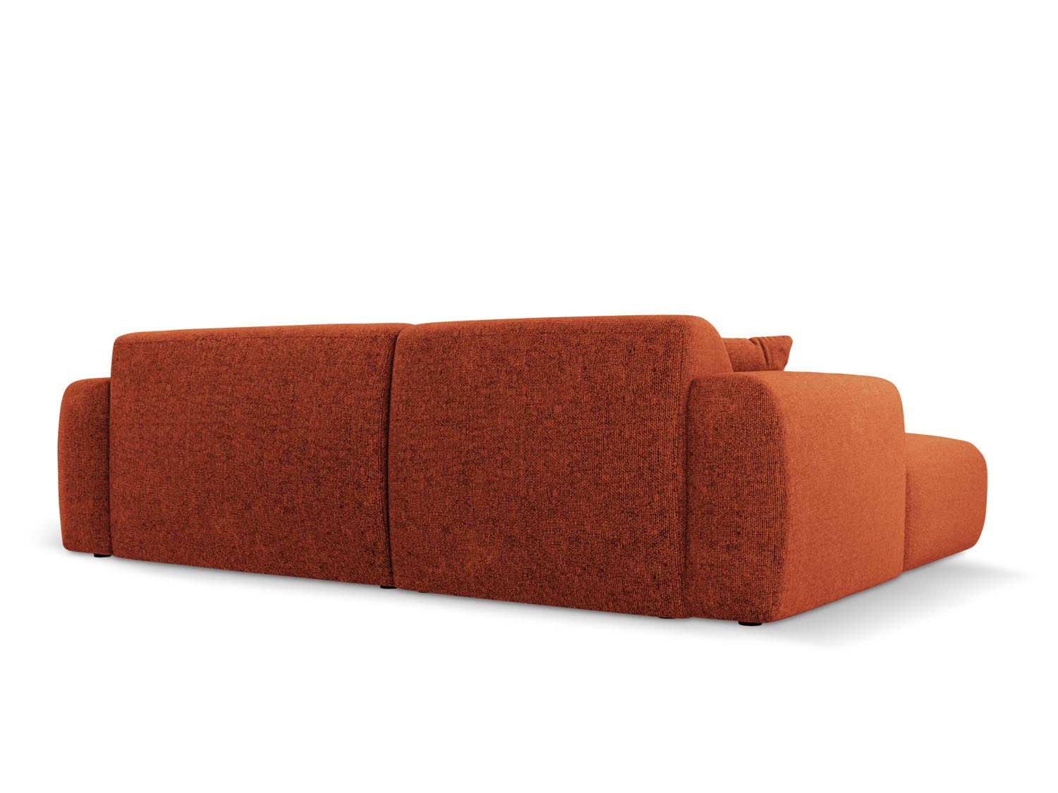 Elegantes Nolio Ecksofa in sanftem Terracotta, 4-Sitzer, 170cm, ideal für stilvolle Wohnzimmer und gemütliche Zusammenkünfte von Cosmopolitan Design.