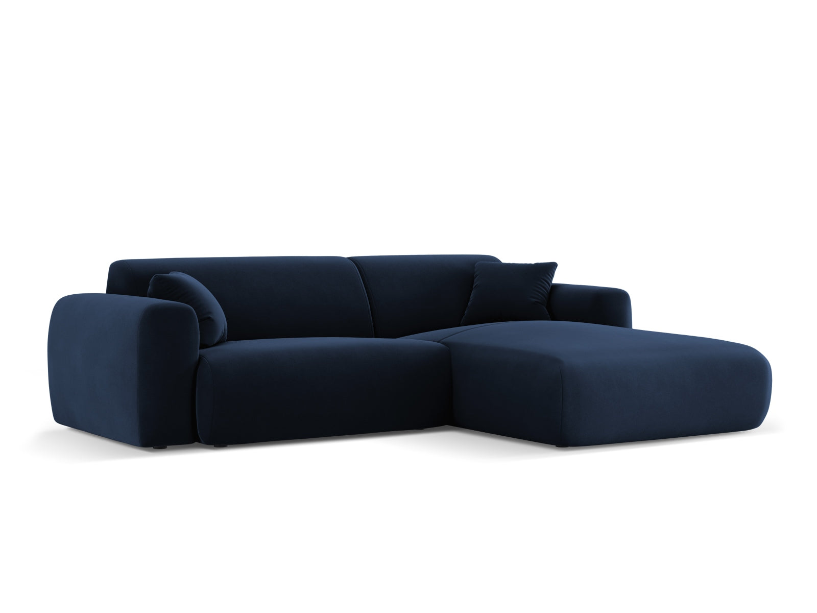 Erleben Sie das elegante Nolio Velour Ecksofa rechts von Cosmopolitan Design. Dieses 4-Sitzer Sofa (170 cm) bietet perfekten Komfort und modernes Flair.