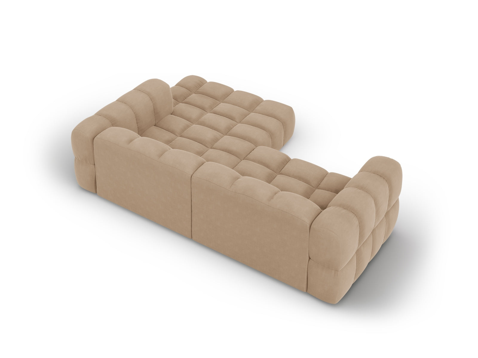 Entdecken Sie das Sky Velour Ecksofa rechts 3 Sitzer (162 cm) – ein flexibles, stilvolles Sofa, das Ihr Wohnzimmer perfekt ergänzt.