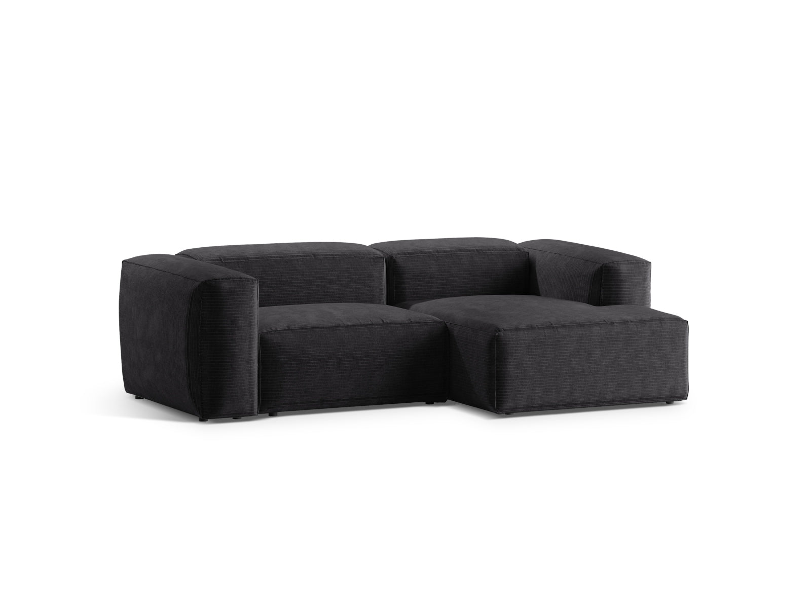 Bergamo Modular Ecksofa rechts 2 Sitzer in Grey-Perla präsentiert im Onlineshop von KAQTU Design AG. Ecksofa rechts ist von Cosmopolitan Design