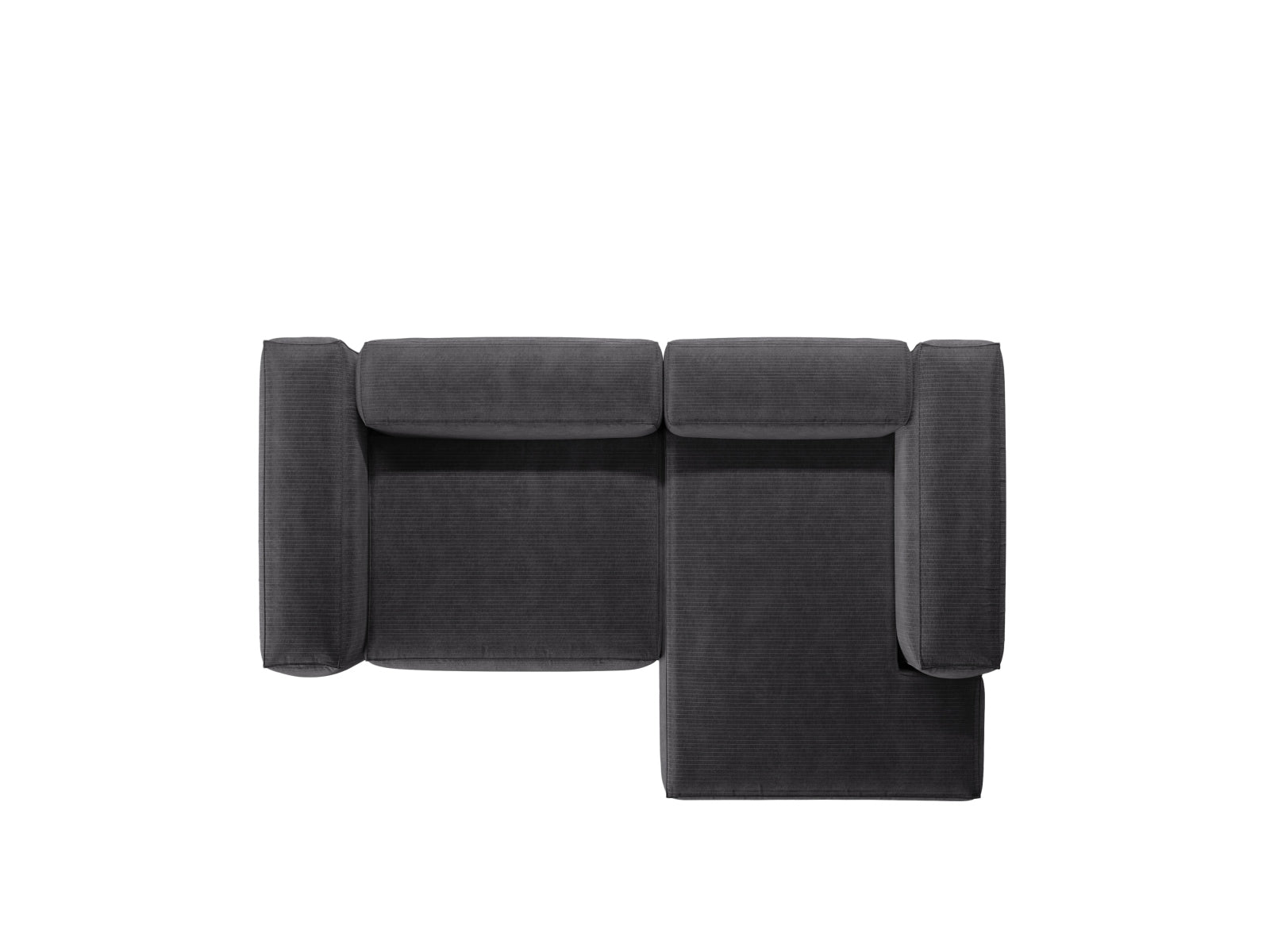 Bergamo Modular Ecksofa rechts 2 Sitzer in Grey-Perla präsentiert im Onlineshop von KAQTU Design AG. Ecksofa rechts ist von Cosmopolitan Design