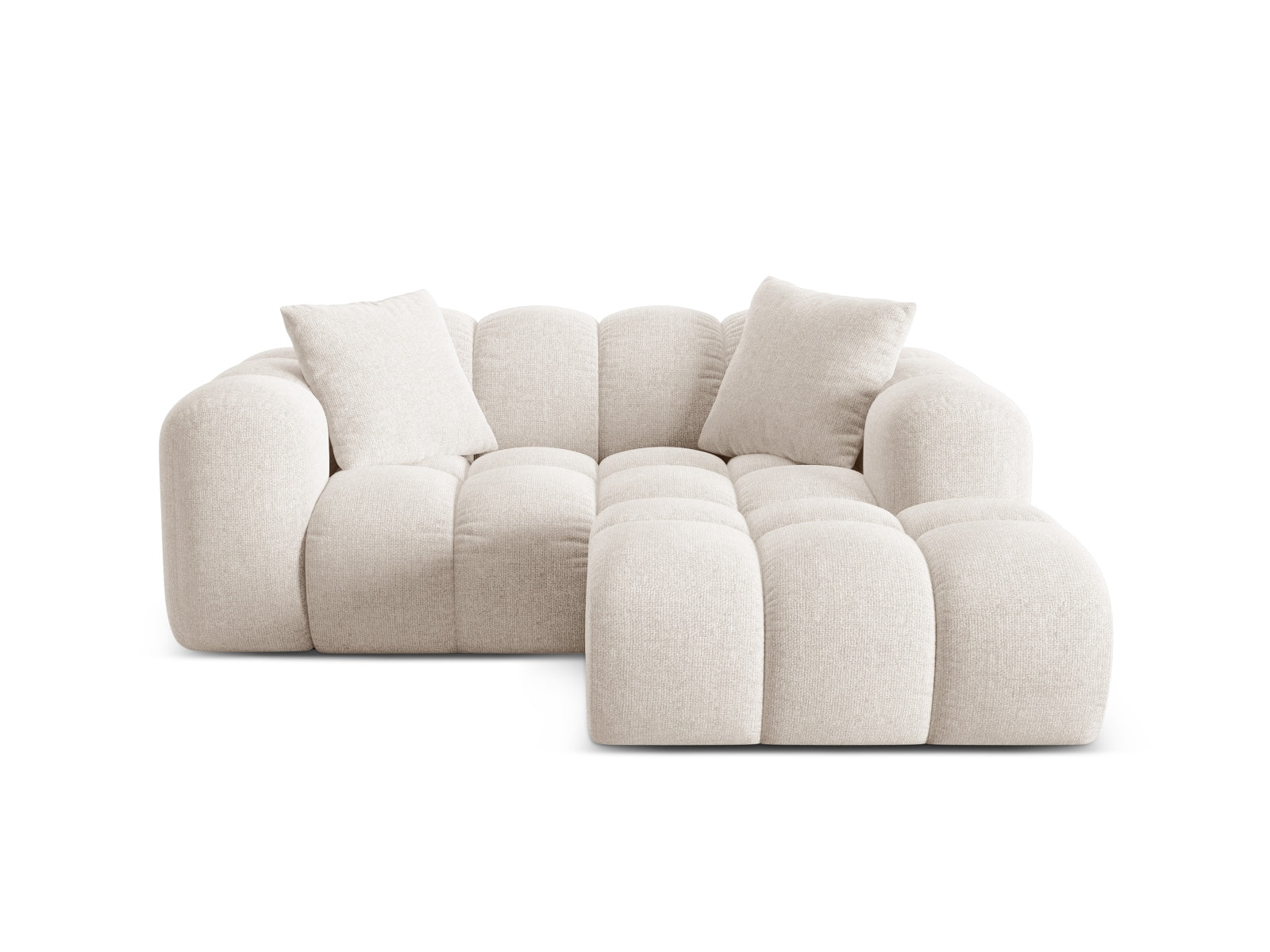 2-Sitzer Ecksofa rechts Treno in Light Beige-Eden präsentiert im Onlineshop von KAQTU Design AG. Ecksofa rechts ist von Cosmopolitan Design
