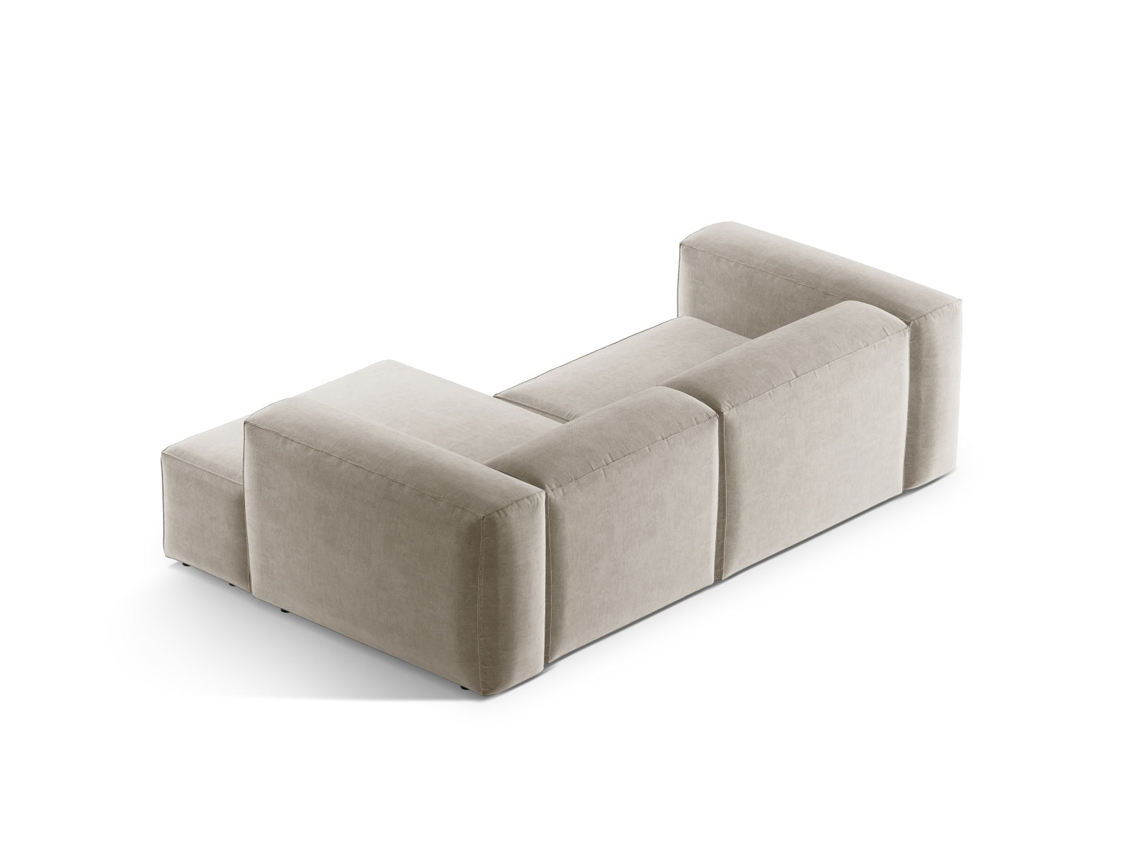 Bergamo Modular Ecksofa rechts 2 Sitzer in Beige-Liberty präsentiert im Onlineshop von KAQTU Design AG. Ecksofa rechts ist von Cosmopolitan Design