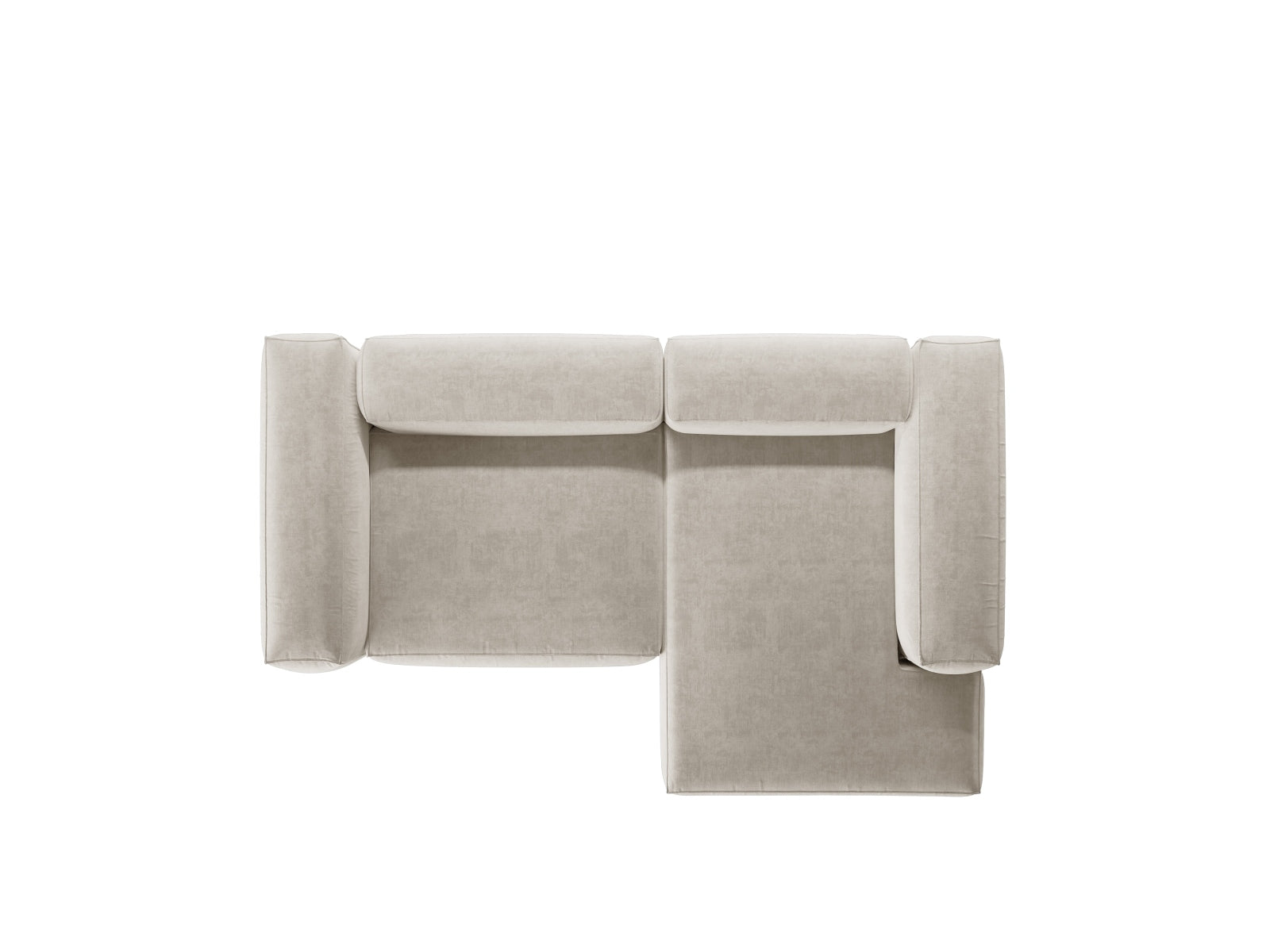 Bergamo Modular Ecksofa rechts 2 Sitzer in Beige-Liberty präsentiert im Onlineshop von KAQTU Design AG. Ecksofa rechts ist von Cosmopolitan Design