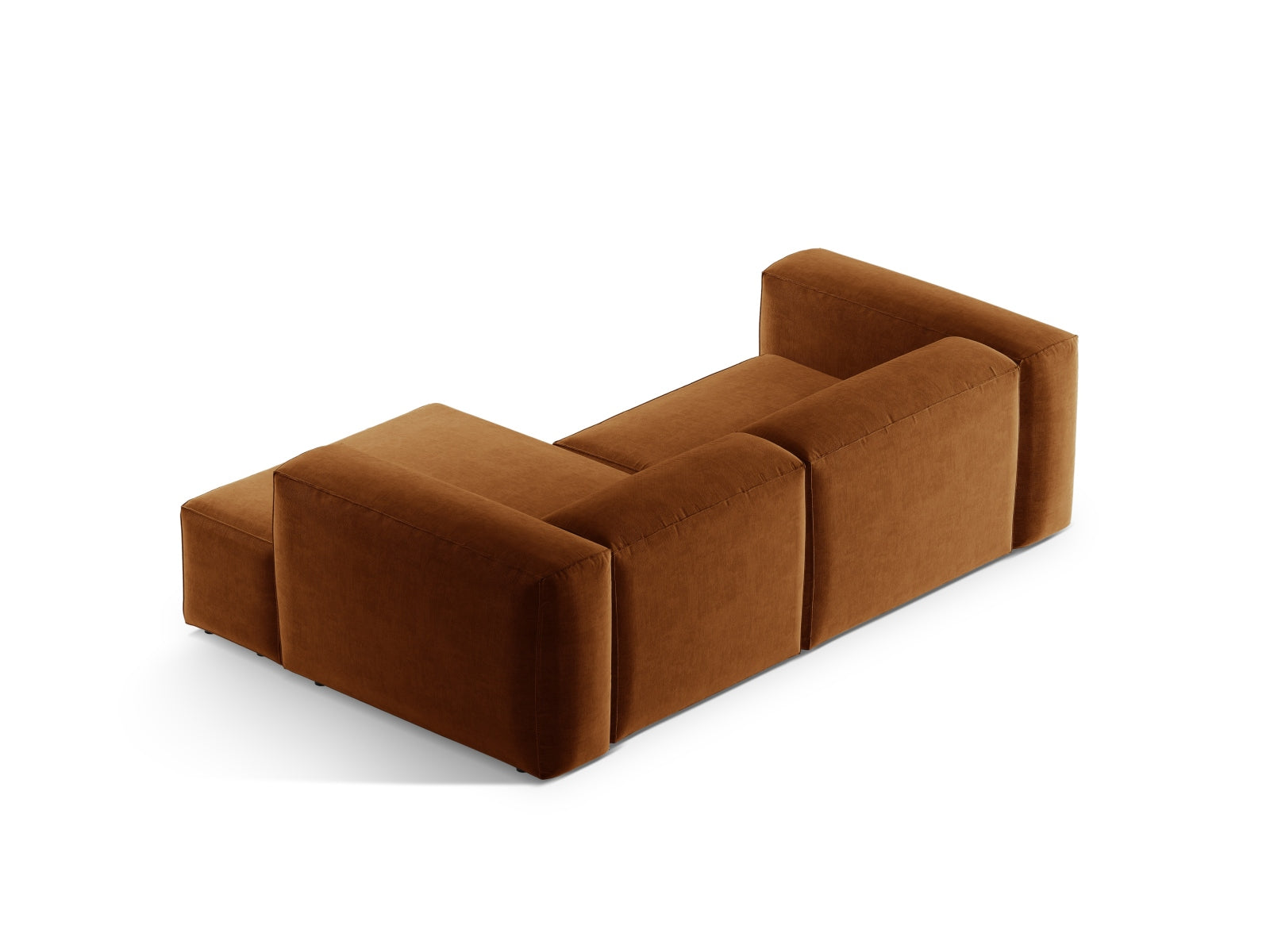 Bergamo Modular Ecksofa rechts 2 Sitzer in Brick-Liberty präsentiert im Onlineshop von KAQTU Design AG. Ecksofa rechts ist von Cosmopolitan Design