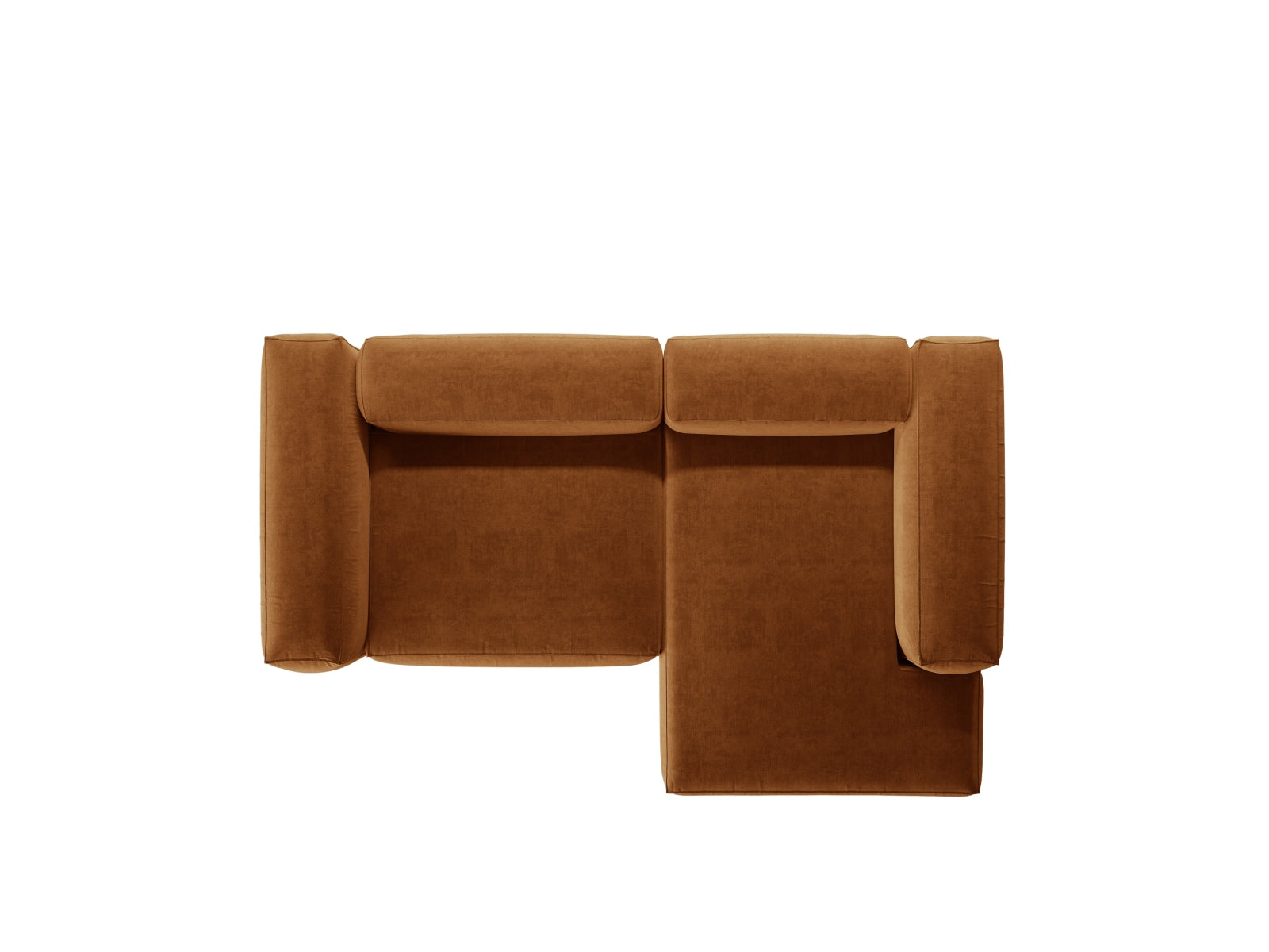 Bergamo Modular Ecksofa rechts 2 Sitzer in Brick-Liberty präsentiert im Onlineshop von KAQTU Design AG. Ecksofa rechts ist von Cosmopolitan Design