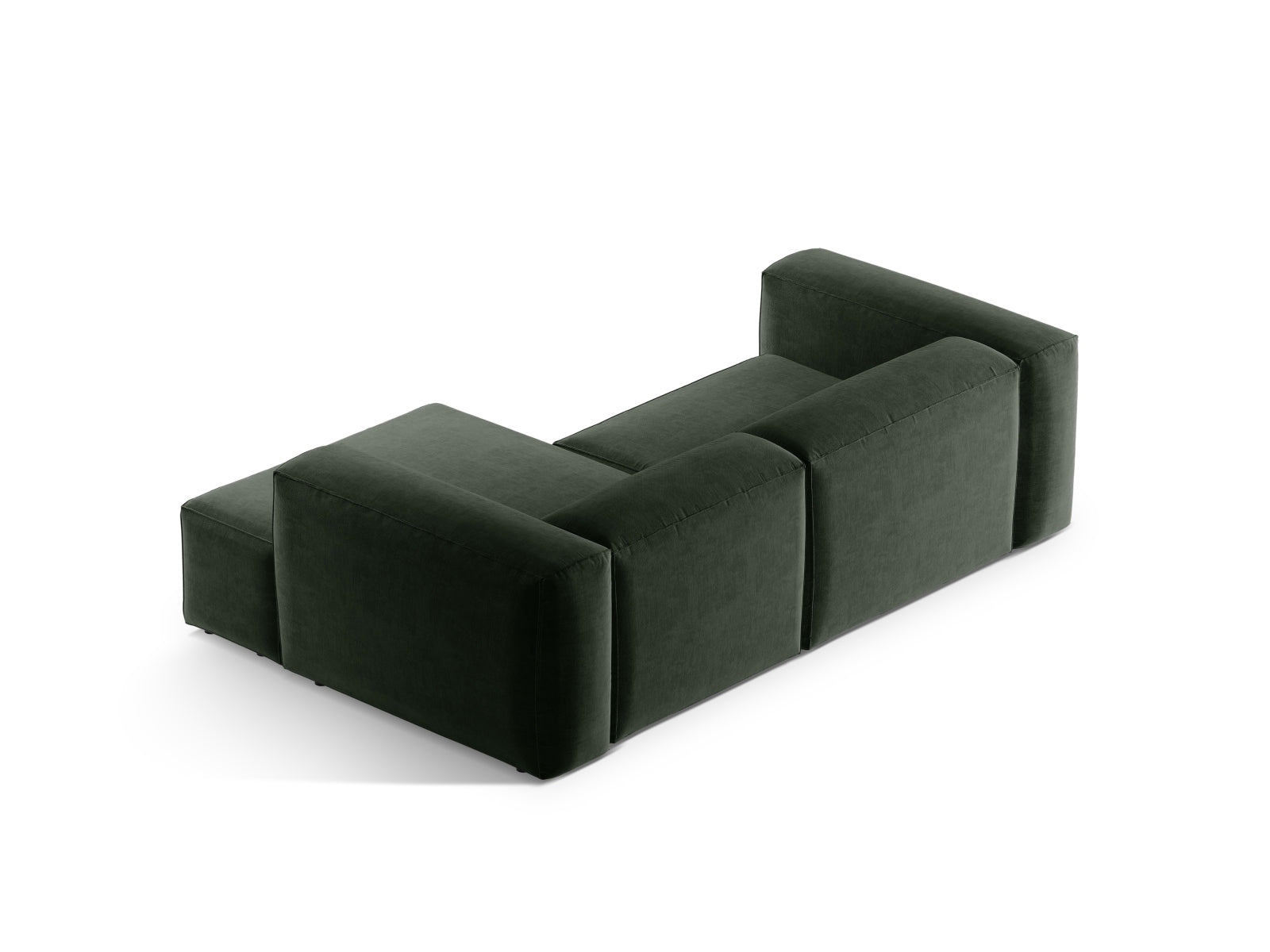 Bergamo Modular Ecksofa rechts 2 Sitzer in Moss Green-Liberty präsentiert im Onlineshop von KAQTU Design AG. Ecksofa rechts ist von Cosmopolitan Design