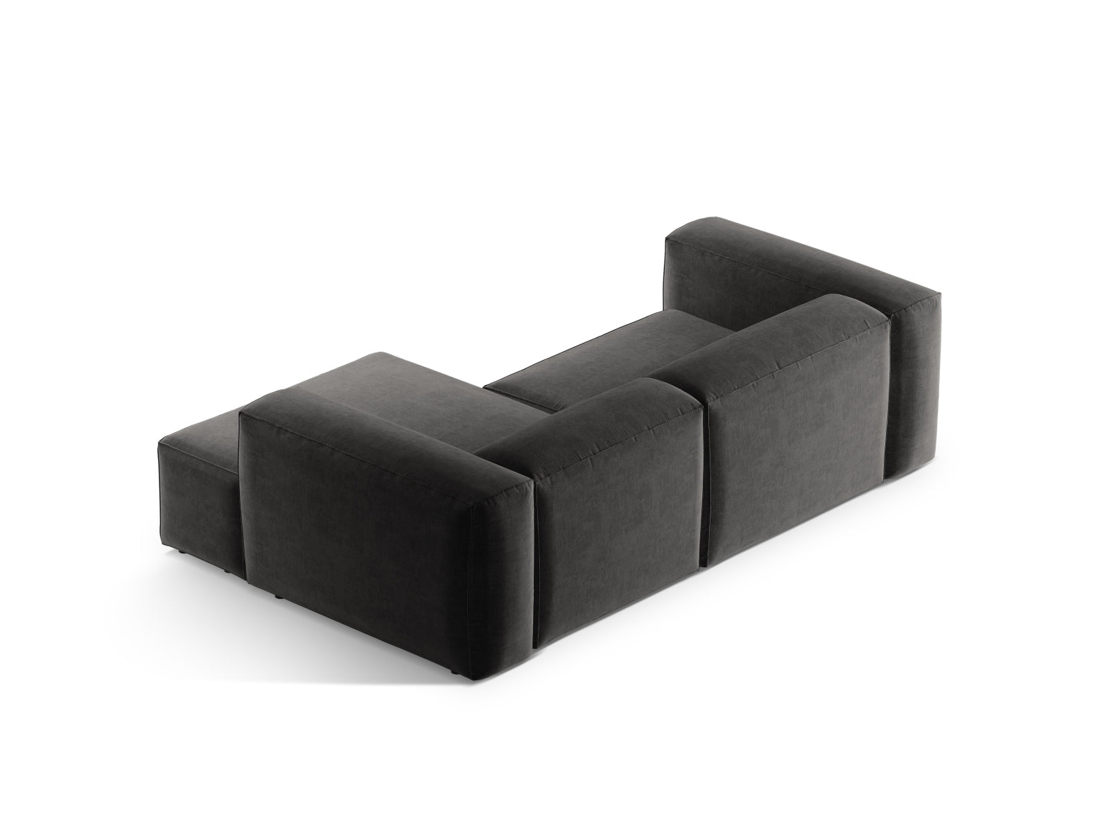 Bergamo Modular Ecksofa rechts 2 Sitzer in Graphite-Liberty präsentiert im Onlineshop von KAQTU Design AG. Ecksofa rechts ist von Cosmopolitan Design