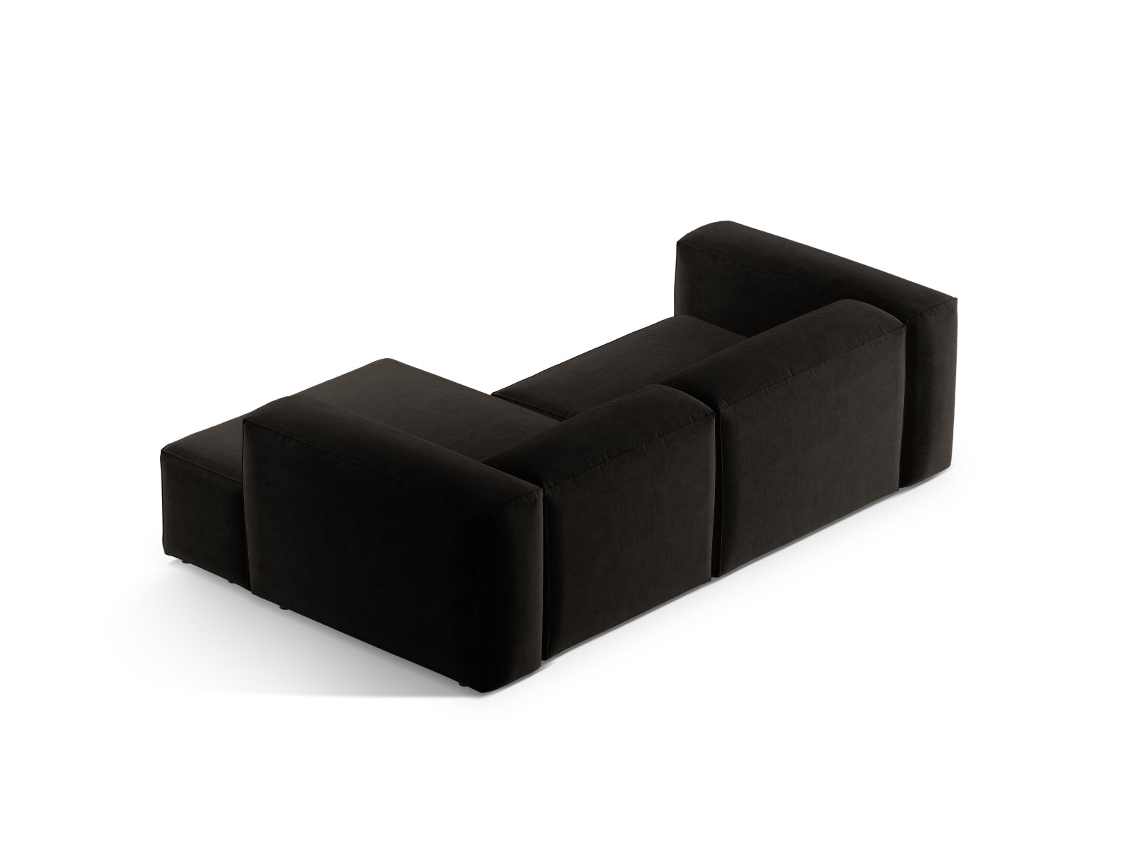 Bergamo Modular Ecksofa rechts 2 Sitzer in Black-Liberty präsentiert im Onlineshop von KAQTU Design AG. Ecksofa rechts ist von Cosmopolitan Design