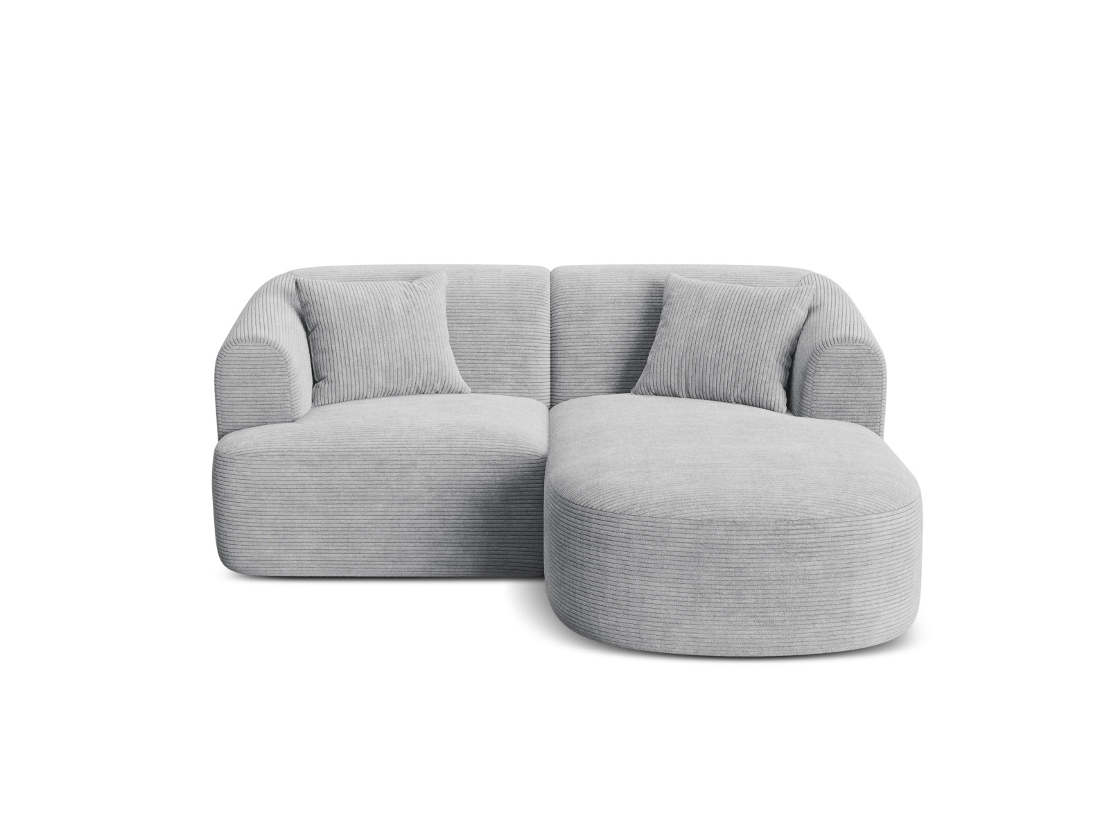 3-Sitzer Ecksofa rechts Campi in Silver-Lincoln D präsentiert im Onlineshop von KAQTU Design AG. Ecksofa rechts ist von Cosmopolitan Design