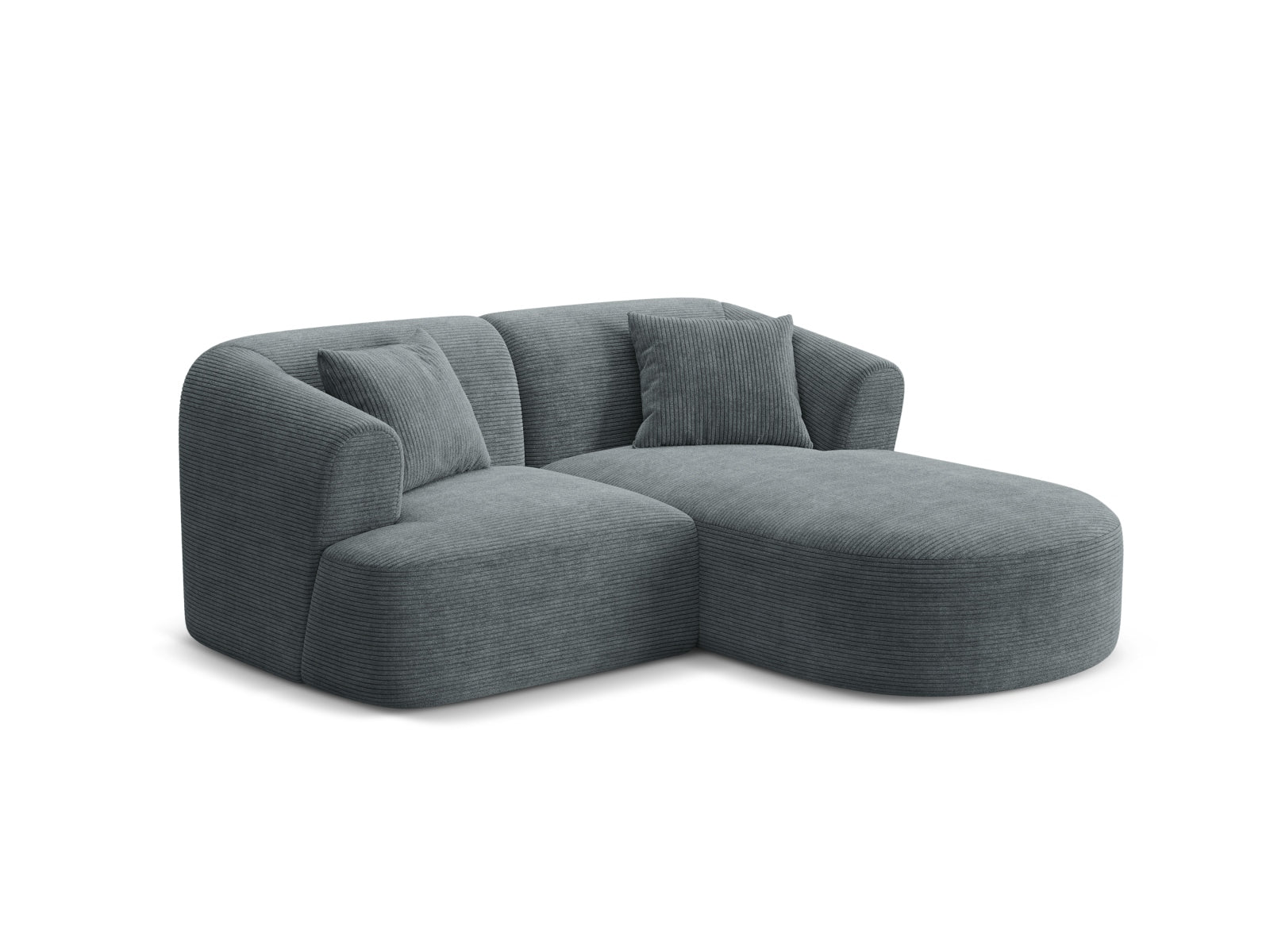 Elegantes 3-Sitzer Ecksofa Campi in Dunkelgrau, ideal für stilvolle Wohnräume, präsentiert von Cosmopolitan Design.