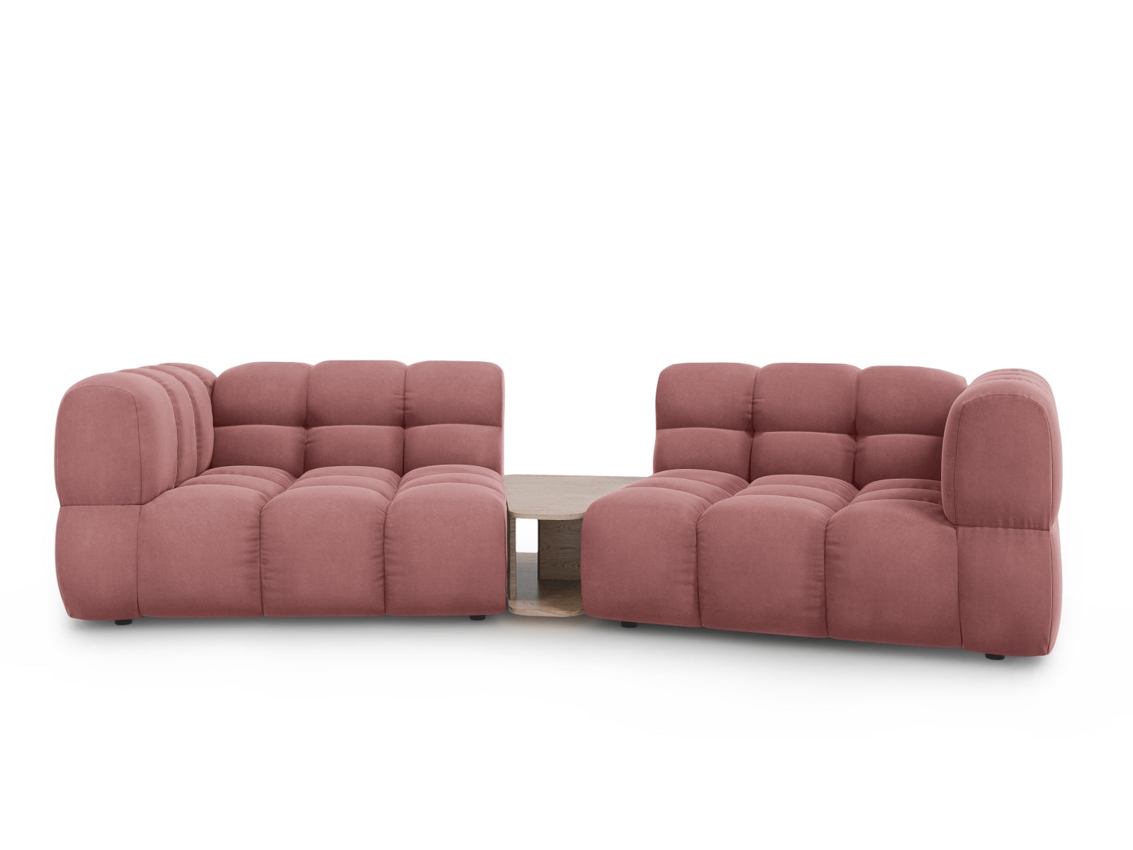 Sky Velour modulares Sofa 2 Sitzer 148cm in Flamingo präsentiert im Onlineshop von KAQTU Design AG. 3er Sofa ist von Cosmopolitan Design