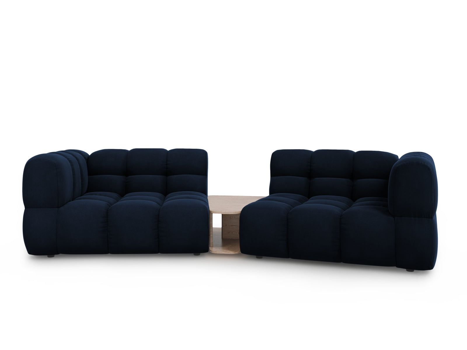Sky Velour modulares Sofa 2 Sitzer 148cm in Royal Blue-Casino präsentiert im Onlineshop von KAQTU Design AG. 3er Sofa ist von Cosmopolitan Design