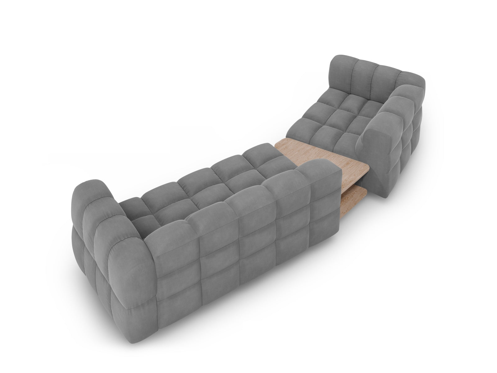 Entdecken Sie das Sky Velour Sofa links 3-Sitzer 148cm von Cosmopolitan Design – stilvoll, modular und komfortabel für Ihr modernes Zuhause.