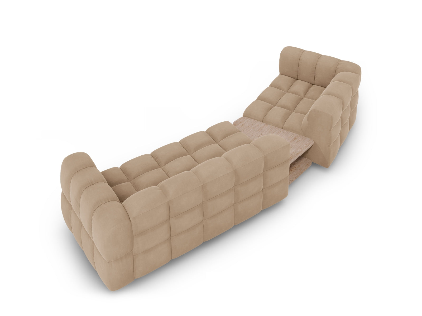 Entdecken Sie das Sky Velour Sofa links 3-Sitzer 148cm von Cosmopolitan Design – stilvoll, modular und komfortabel für Ihr modernes Zuhause.