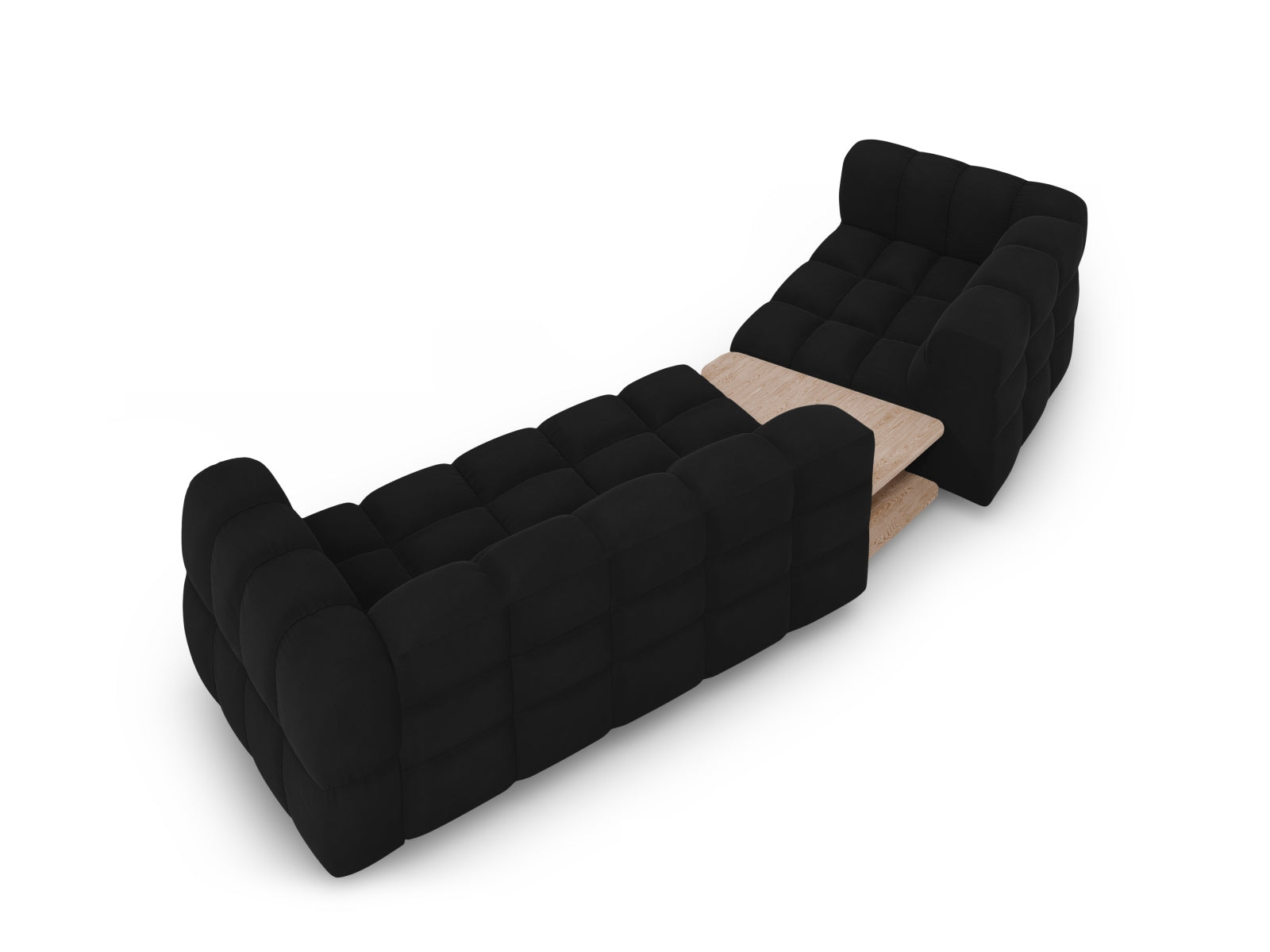 Entdecken Sie das Sky Velour Sofa links 3-Sitzer 148cm von Cosmopolitan Design – stilvoll, modular und komfortabel für Ihr modernes Zuhause.