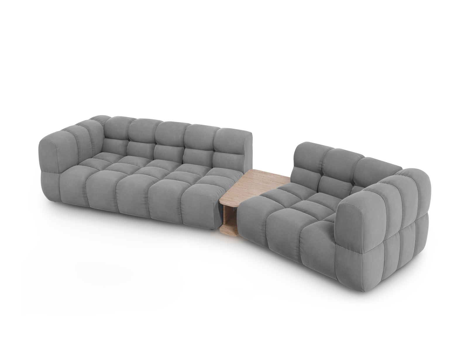 Erleben Sie das elegante Sky Velour Sofa 3-Sitzer in zeitlosem Design – ideal für Ihr Zuhause und für entspannte Stunden mit Freunden.