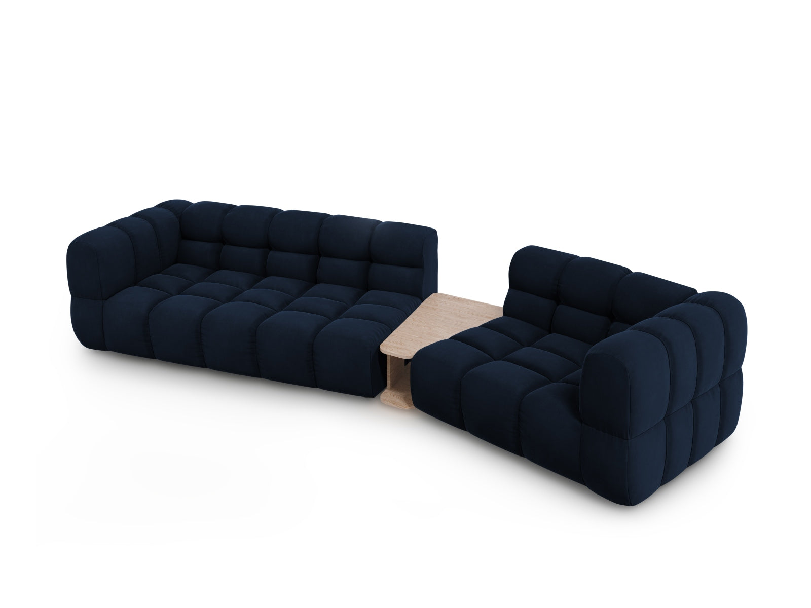 Erleben Sie das Sky Velour Sofa rechts 3 Sitzer 148cm von Cosmopolitan Design – ein elegantes, modulares Möbelstück für stilvolle Wohnräume.