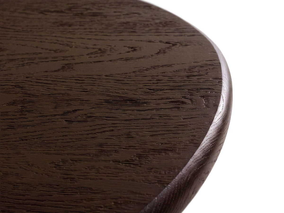 Sines Esstisch von Cosmopolitan Design mit Eichenfurnier in Black Oak-Wood, rechteckige Tischplatte auf Holzbeinen, Masse 180x100x76cm