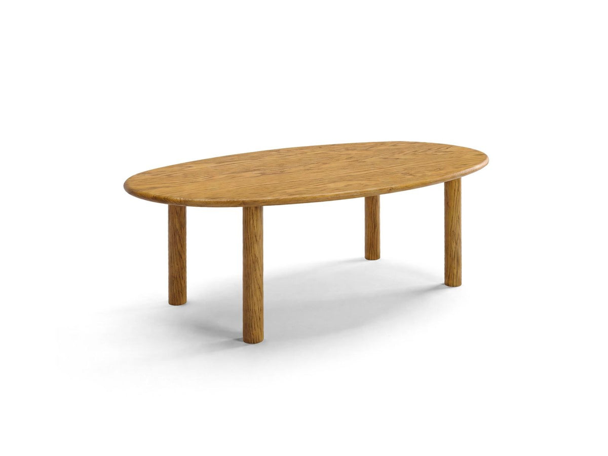 Sines Esstisch von Cosmopolitan Design mit Eichenfurnier in Black Oak-Wood, rechteckige Tischplatte auf Holzbeinen, Masse 180x100x76cm