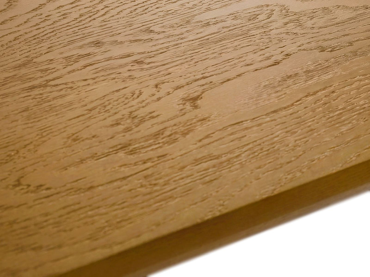 Sines Esstisch von Cosmopolitan Design mit Eichenfurnier in Black Oak-Wood, rechteckige Tischplatte auf Holzbeinen, Masse 180x100x76cm