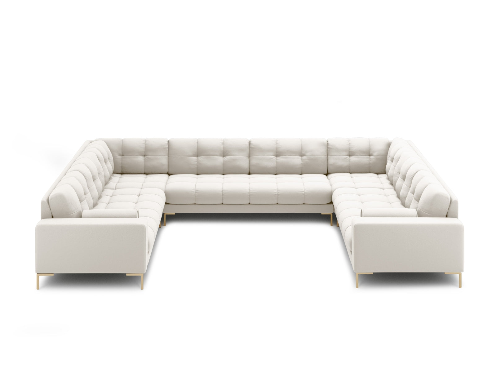 Geräumiges 9-Sitzer Panoramic Sofa Bali von Cosmopolitan Design, perfekt für gesellige Abende und modernes Wohndesign.