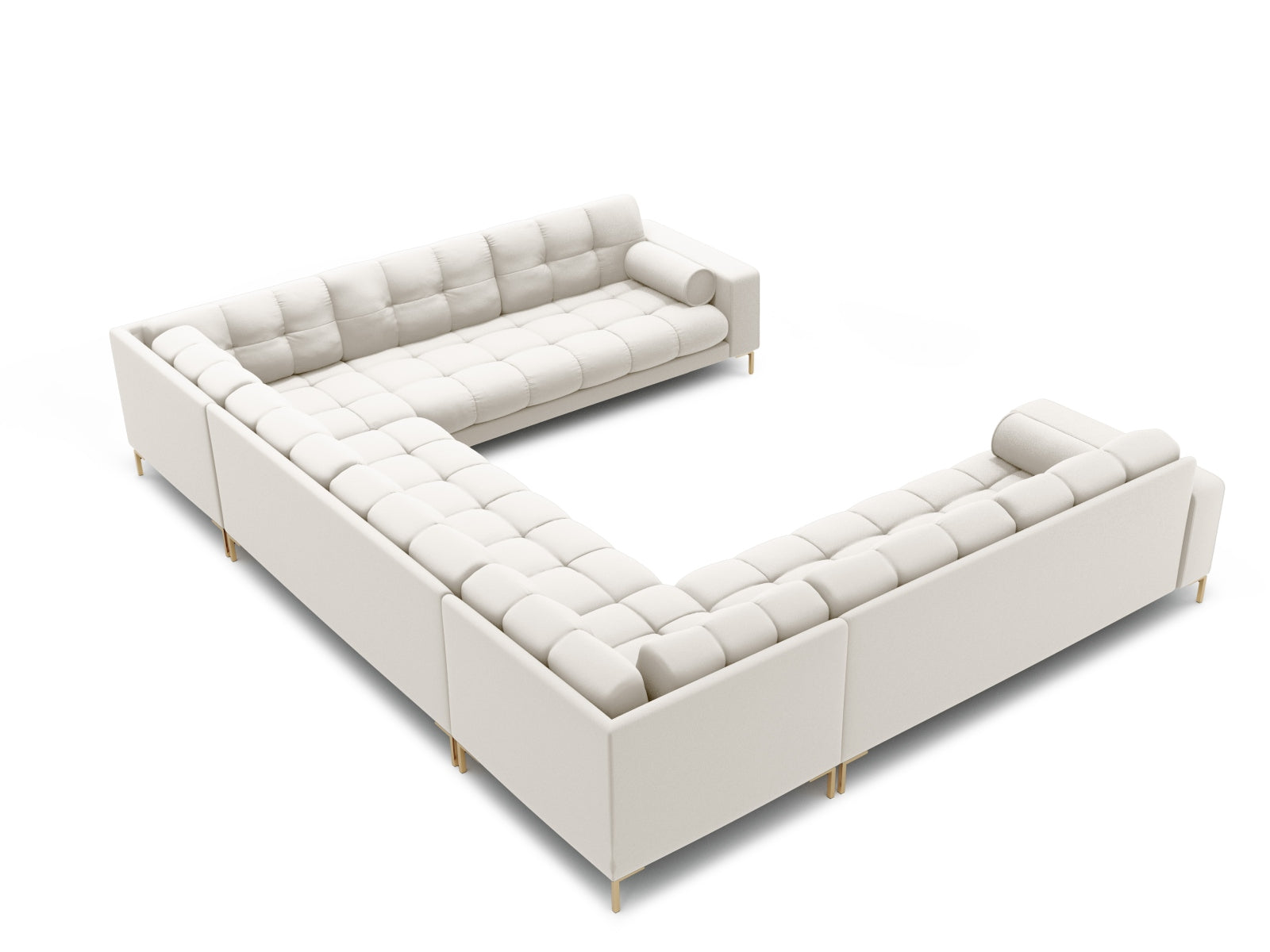 Geräumiges 9-Sitzer Panoramic Sofa Bali von Cosmopolitan Design, perfekt für gesellige Abende und modernes Wohndesign.