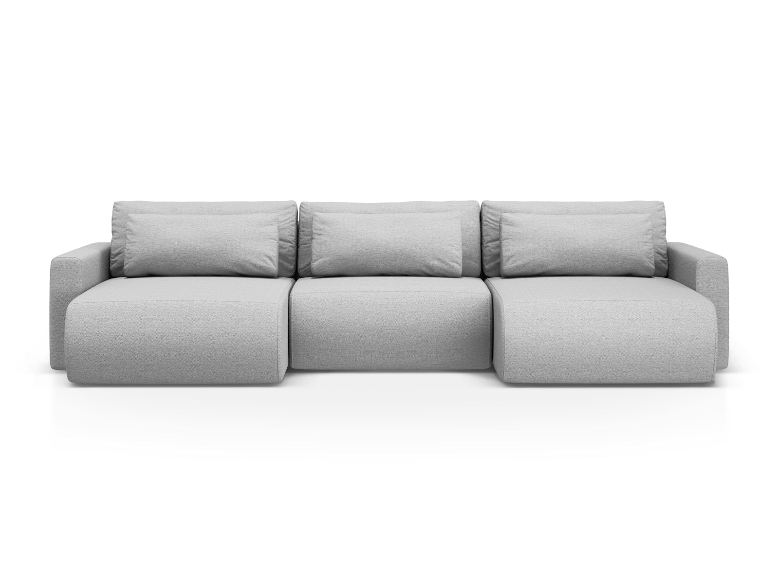 Belfast Panoramic Sofa mit Stauraum und Schlaffunktion 4 Sitzer in Light Grey-Heritage präsentiert im Onlineshop von KAQTU Design AG. 5er Sofa ist von Cosmopolitan Design